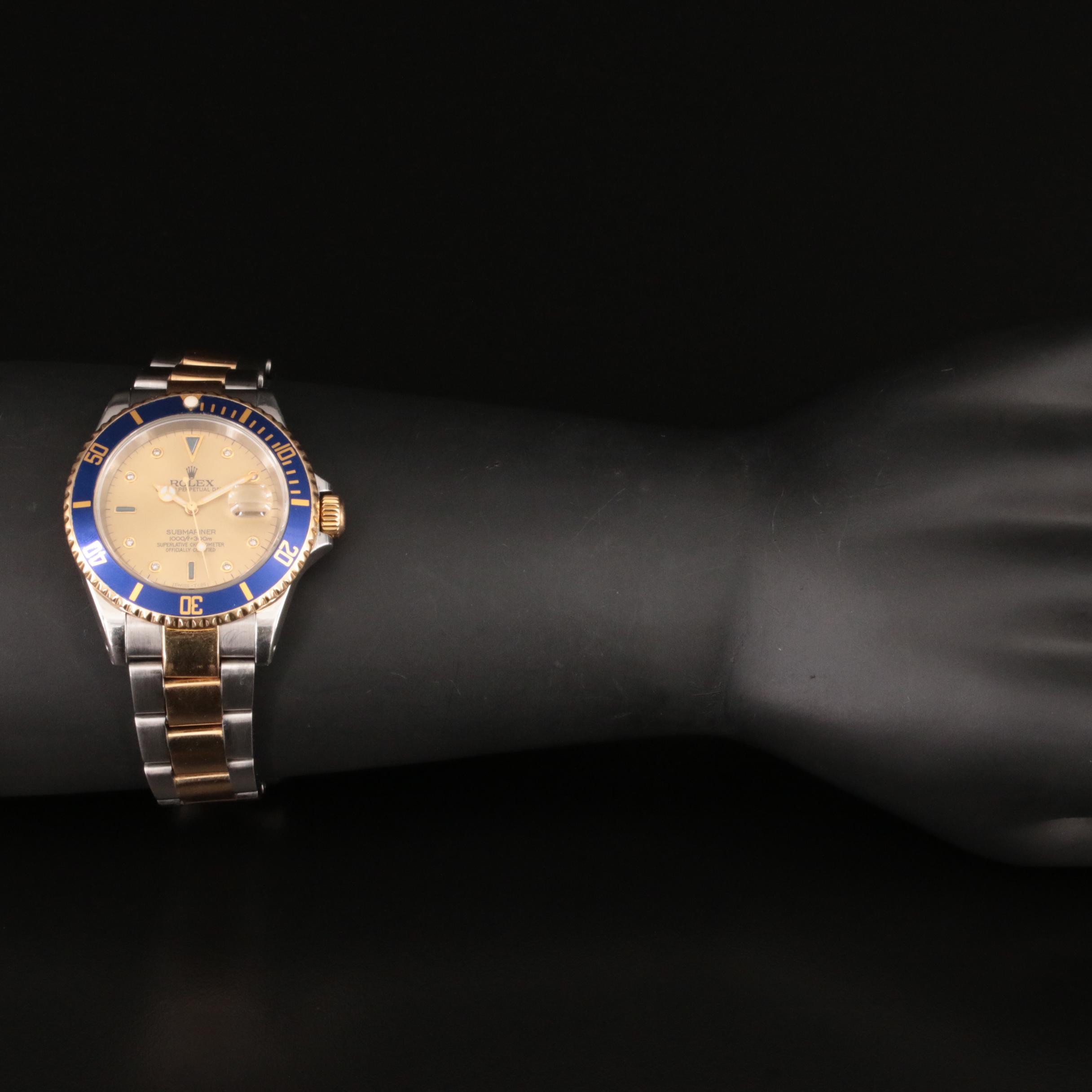 2000 Rolex Submariner Two-Tone Diamond Watch