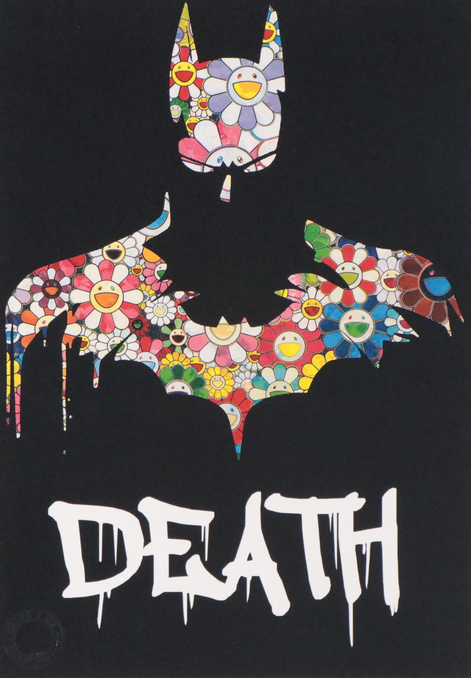 Death NYC Pop Art Graphic Print of Murakami Batman, 2020