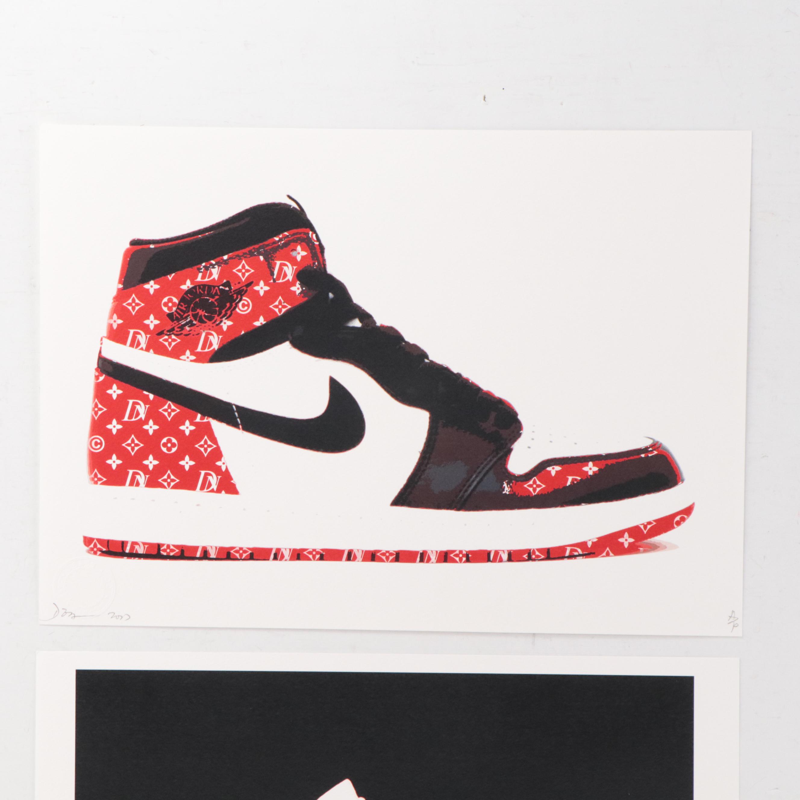 Death NYC Pop Art Graphic Print of Nikes, 21st Century