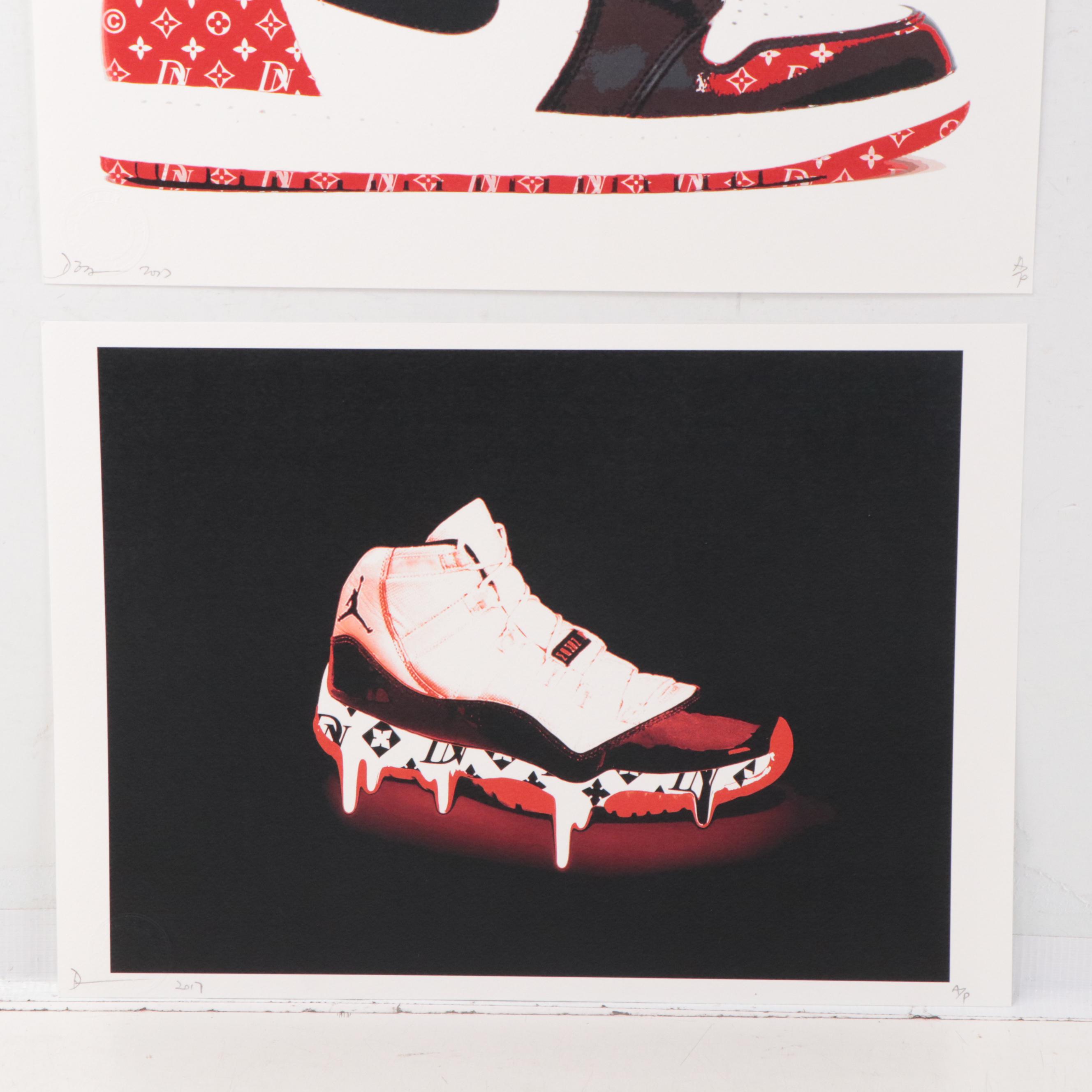 Death NYC Pop Art Graphic Print of Nikes, 21st Century