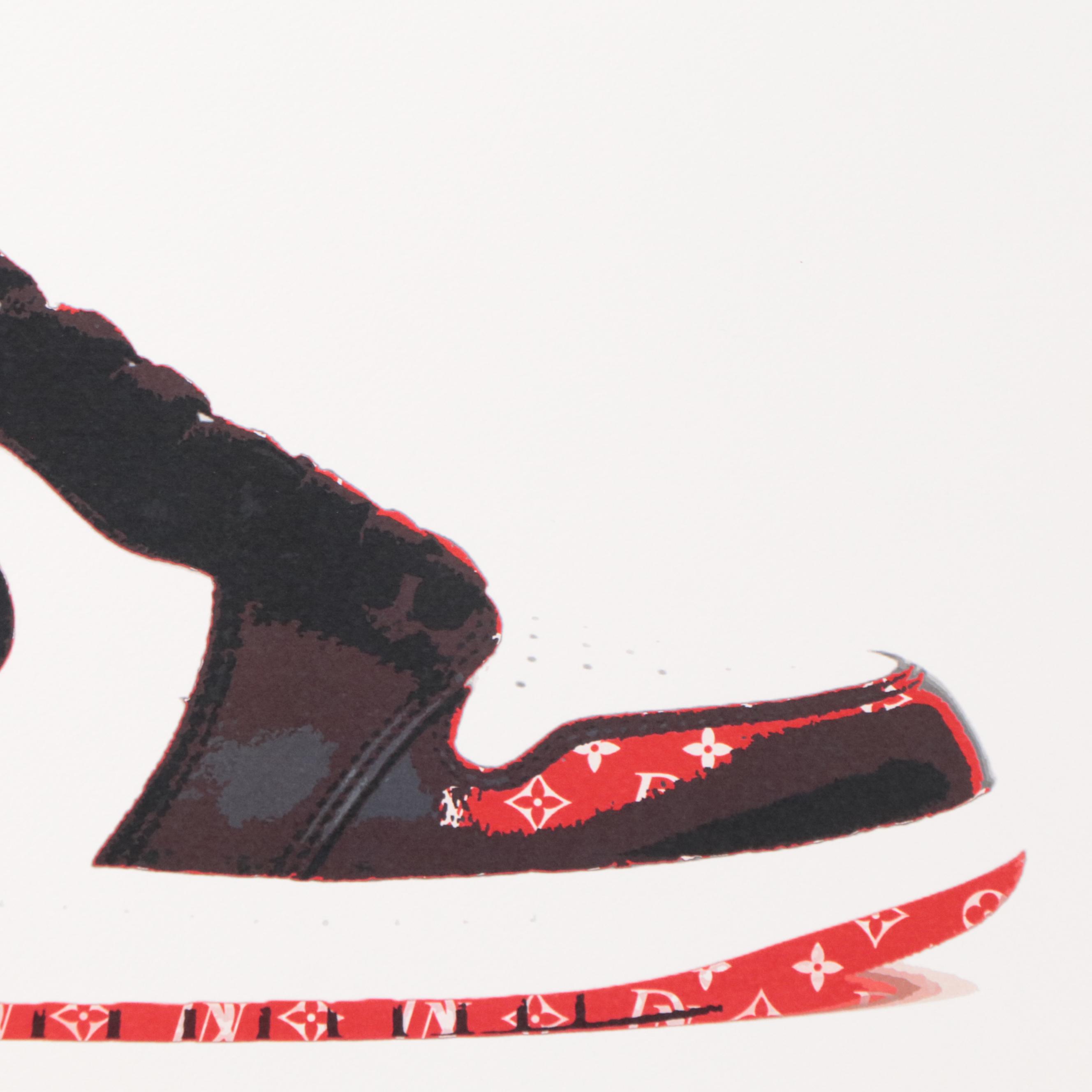 Death NYC Pop Art Graphic Print of Nikes, 21st Century