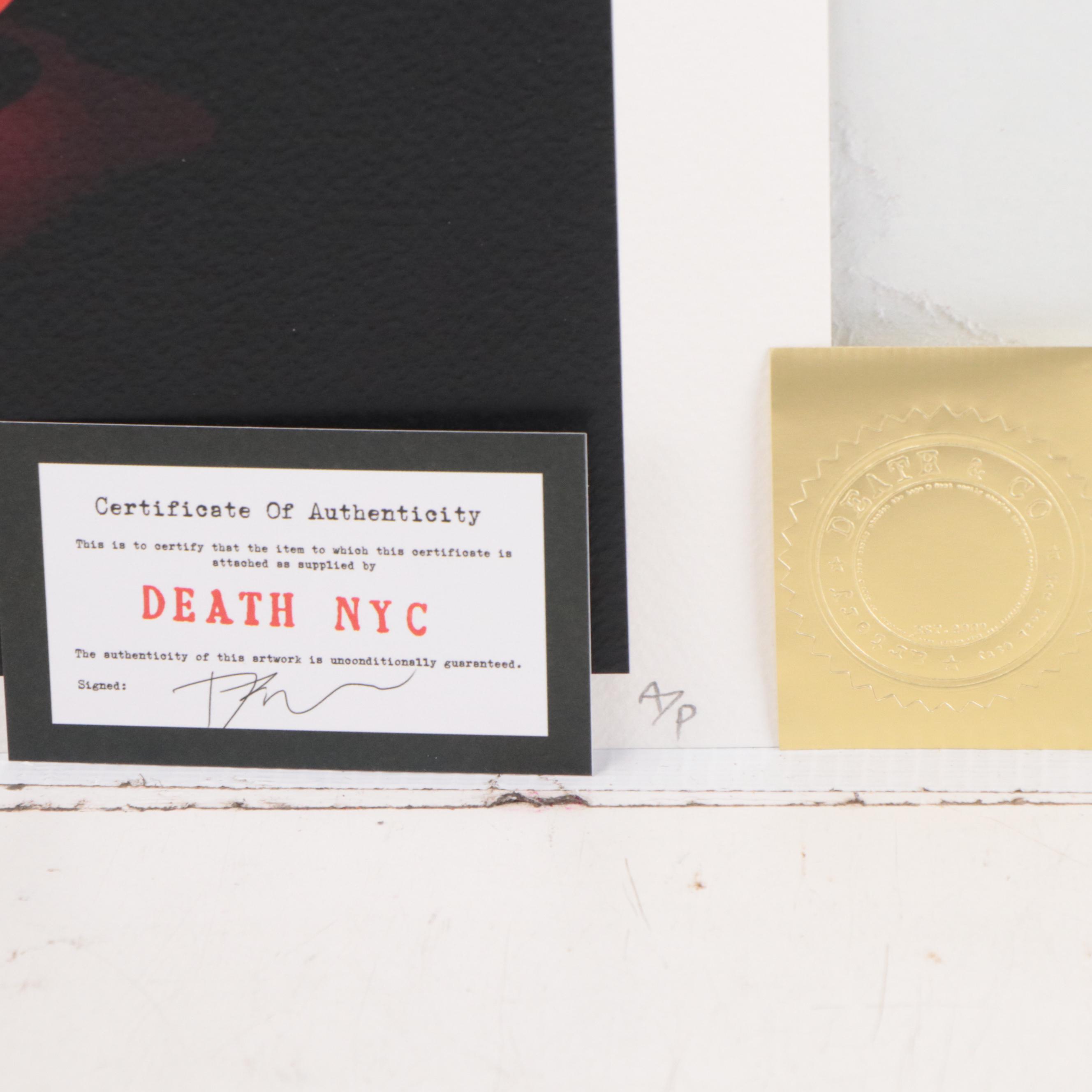 Death NYC Pop Art Graphic Print of Nikes, 21st Century