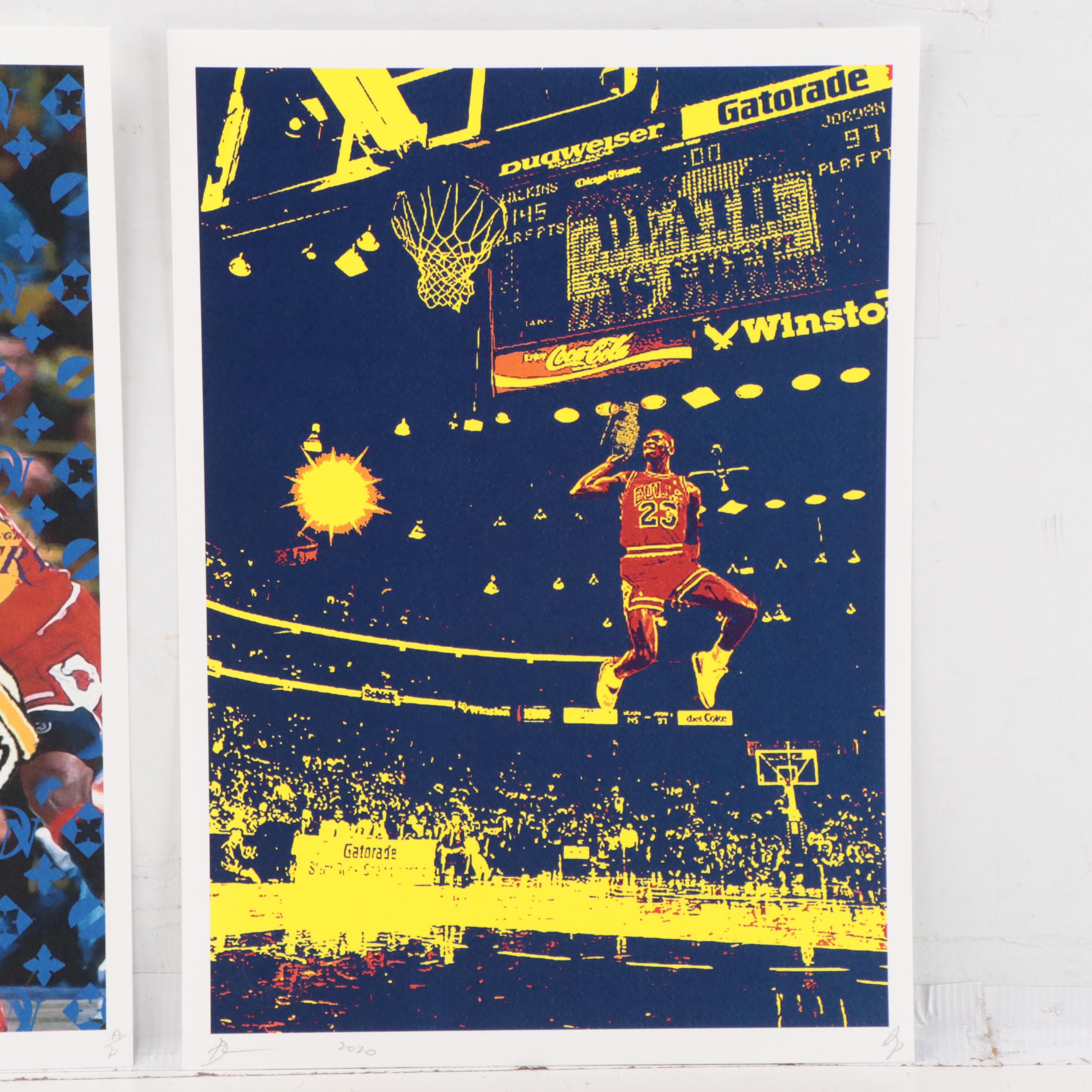 Death NYC Pop Art Graphic Prints of Basketball, 2020