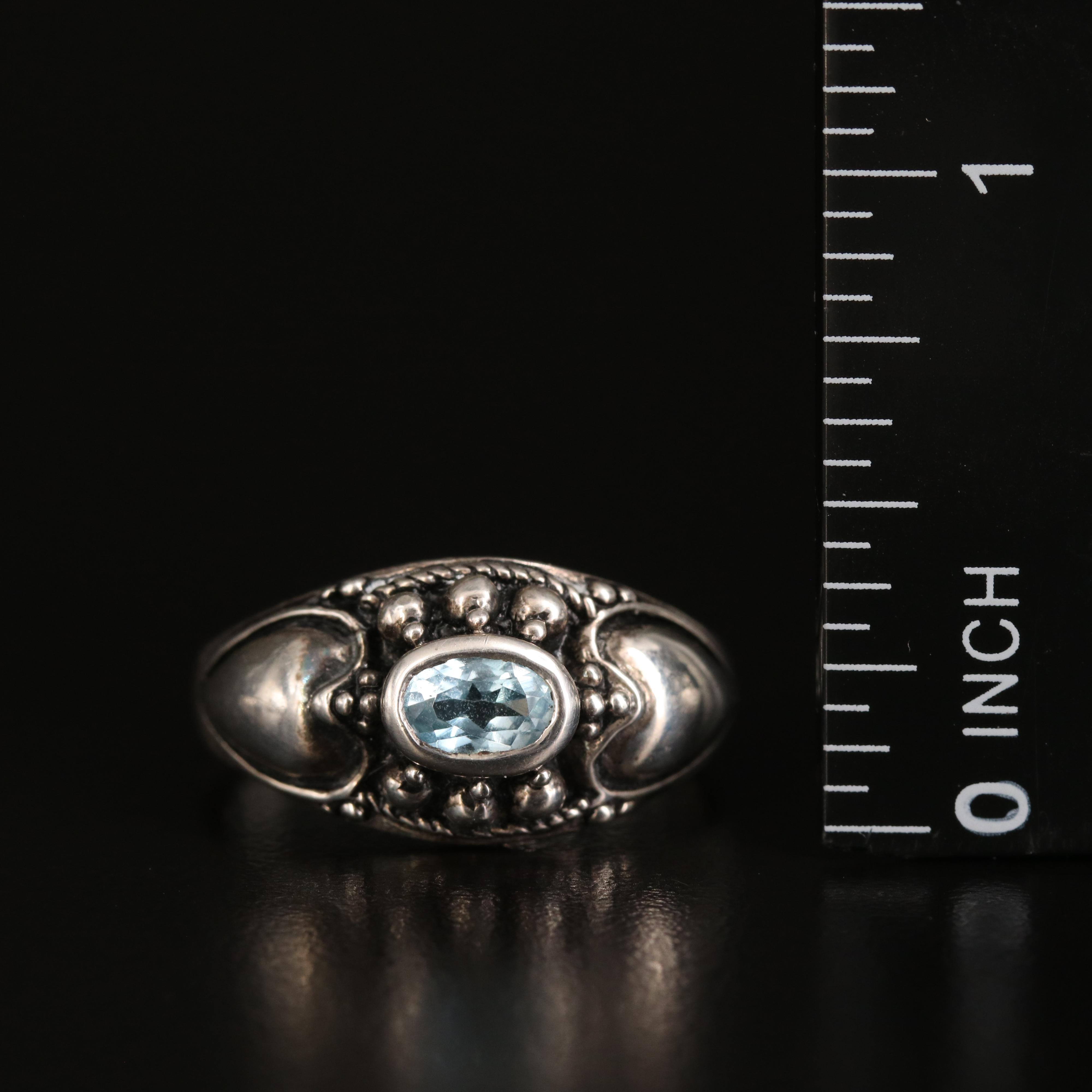 Sapphire and Topaz Featured in Collection of Fashion Rings in Sterling