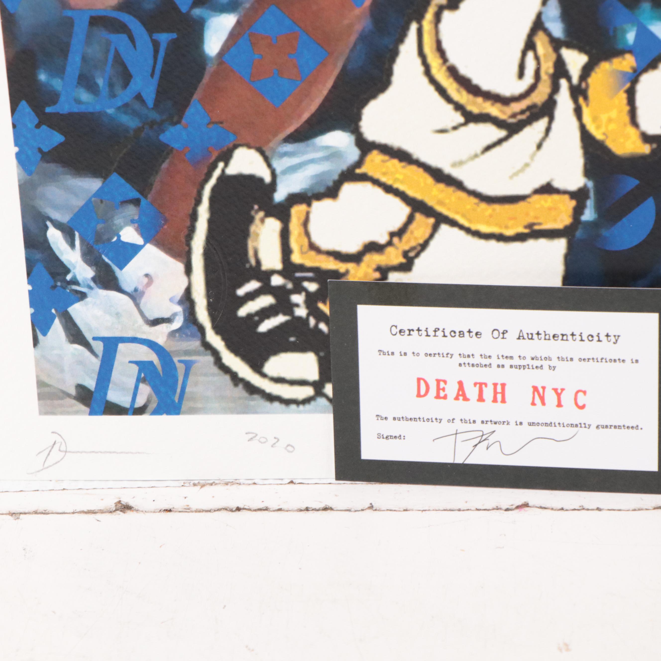 Death NYC Pop Art Graphic Prints of Basketball, 2020