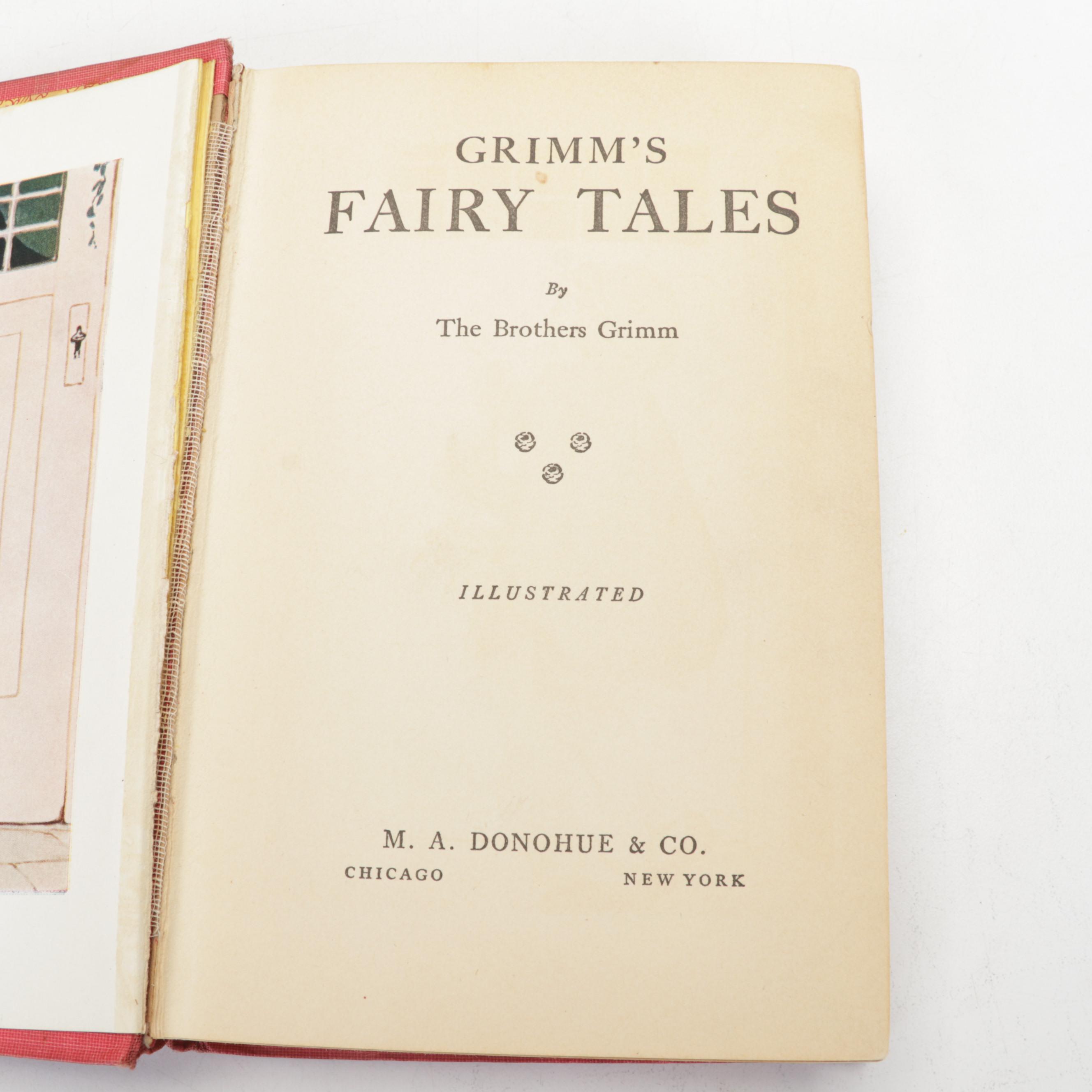 Radio Flyers, Tea Sets and Children's Fiction Including "Grimm's Fairy Tales"