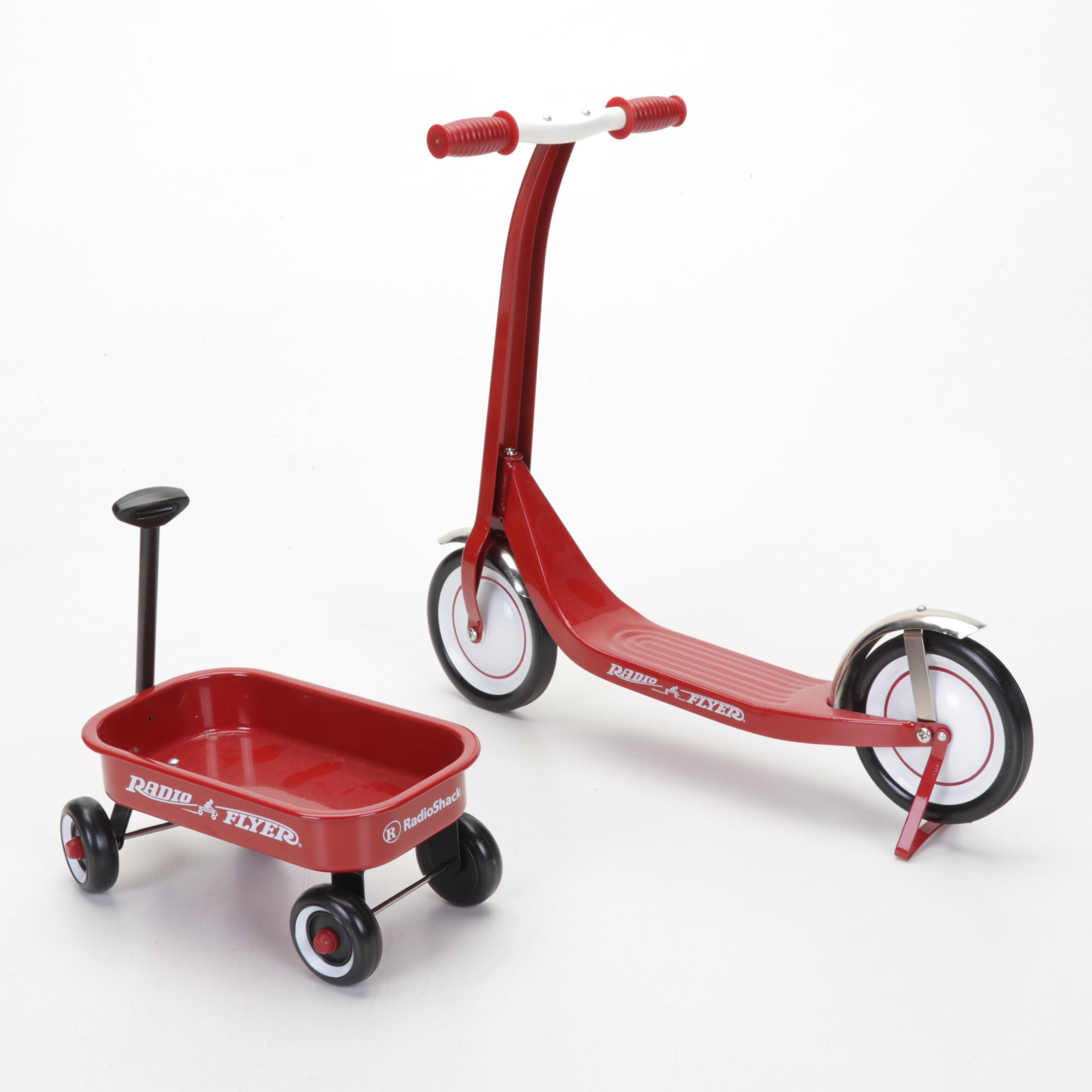 Radio Flyers, Tea Sets and Children's Fiction Including "Grimm's Fairy Tales"