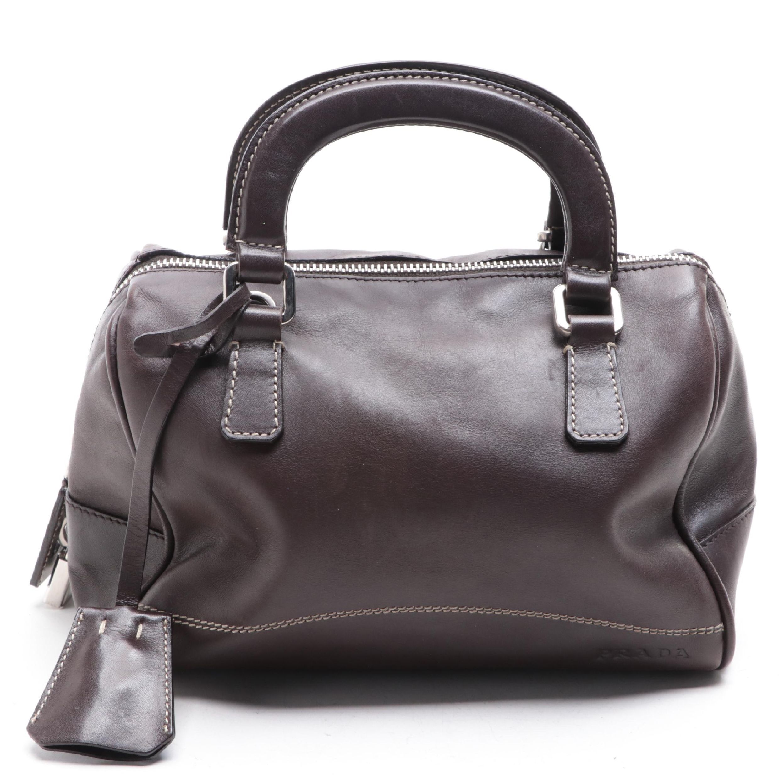 Prada Mini Prada Handbag in Vitello Leather