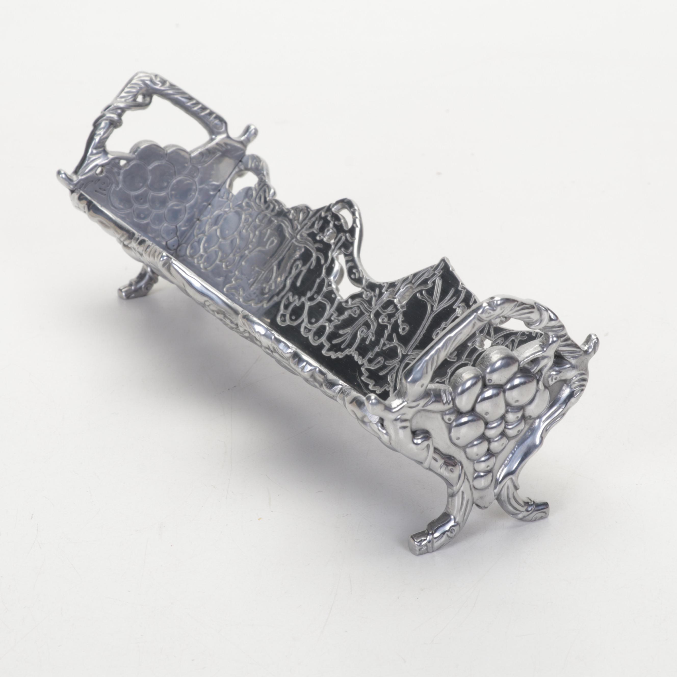 Arthur Court Marble Cheese Set and Cracker Tray with Other Tableware