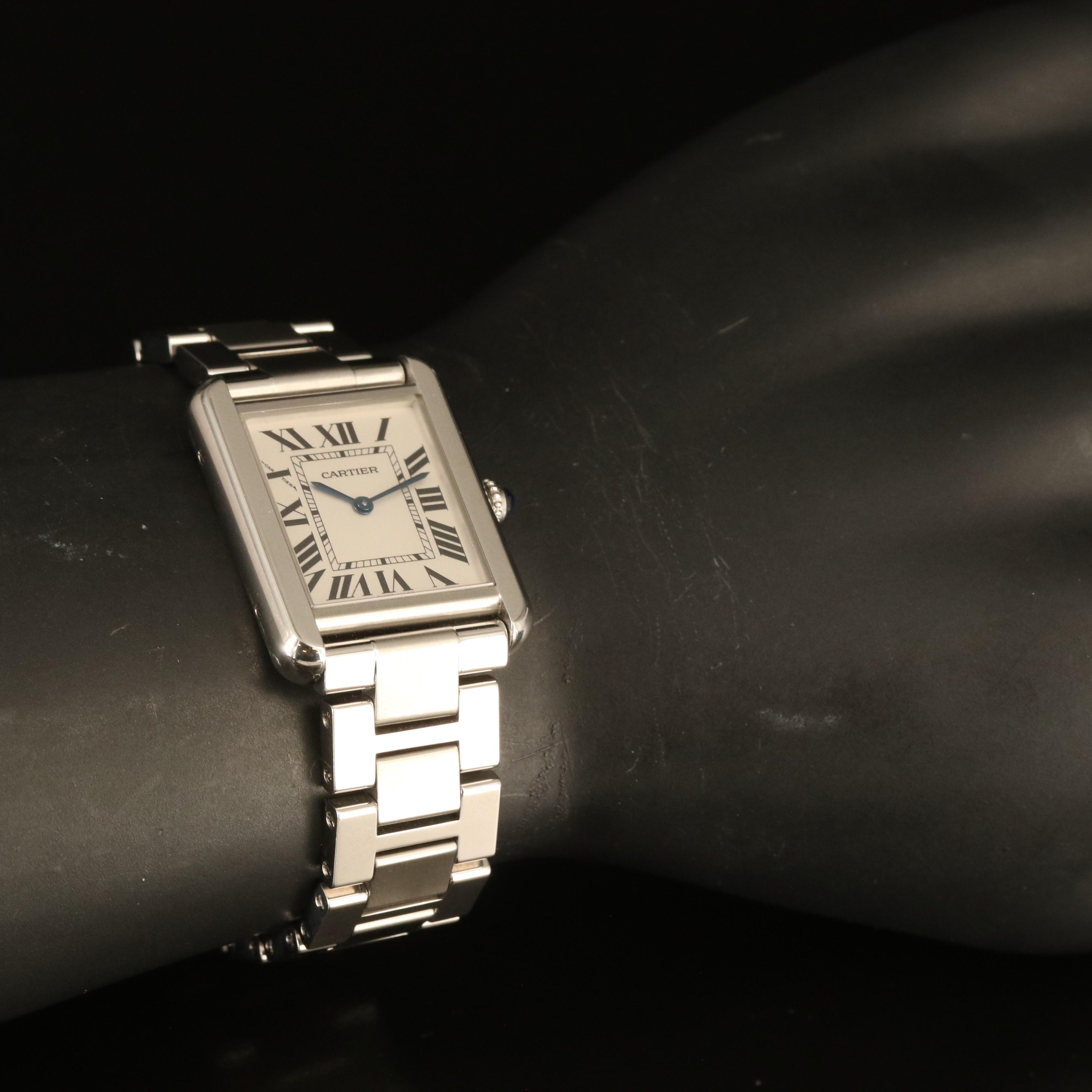 Cartier Tank Solo Stainless Steel Quartz Watch