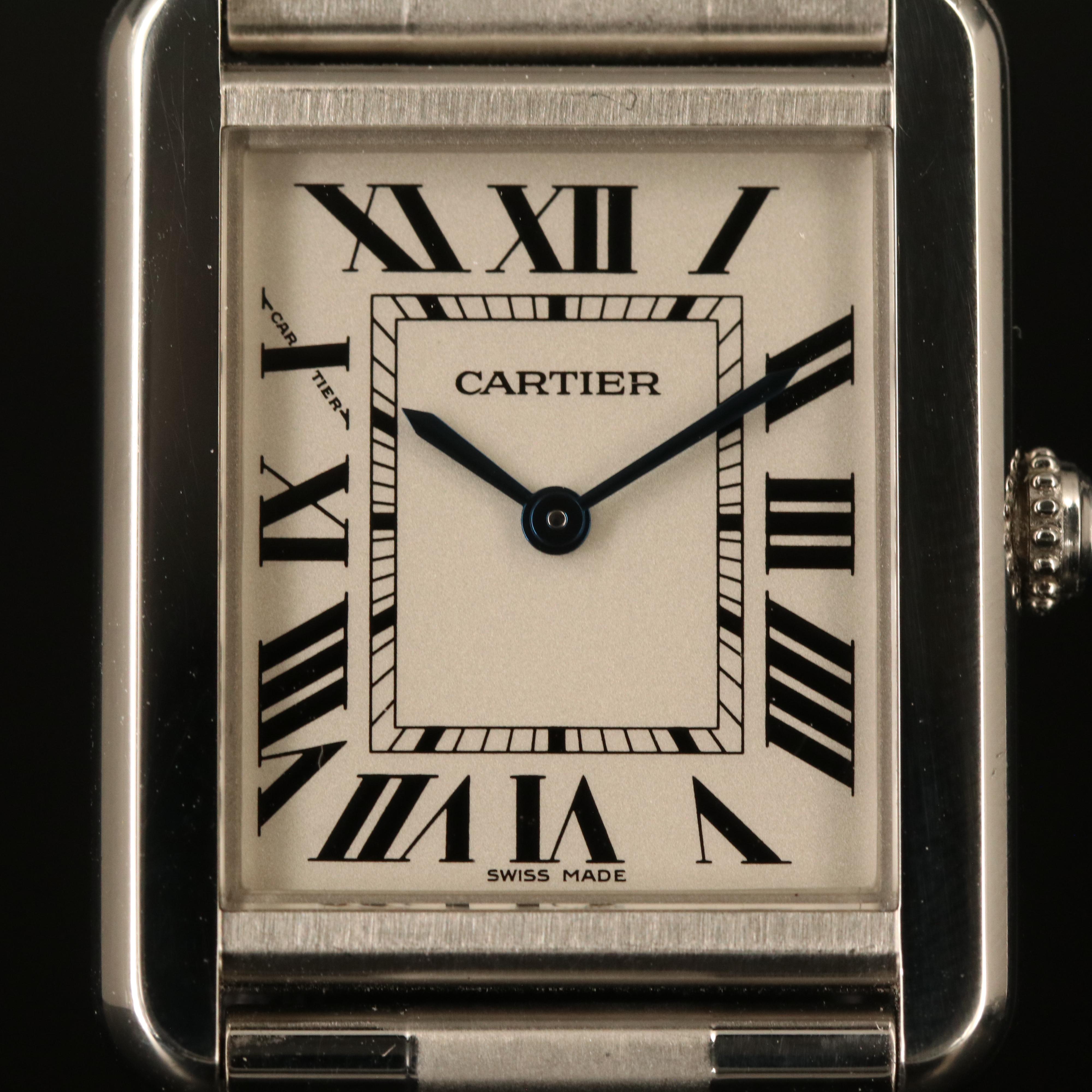 Cartier Tank Solo Stainless Steel Quartz Watch
