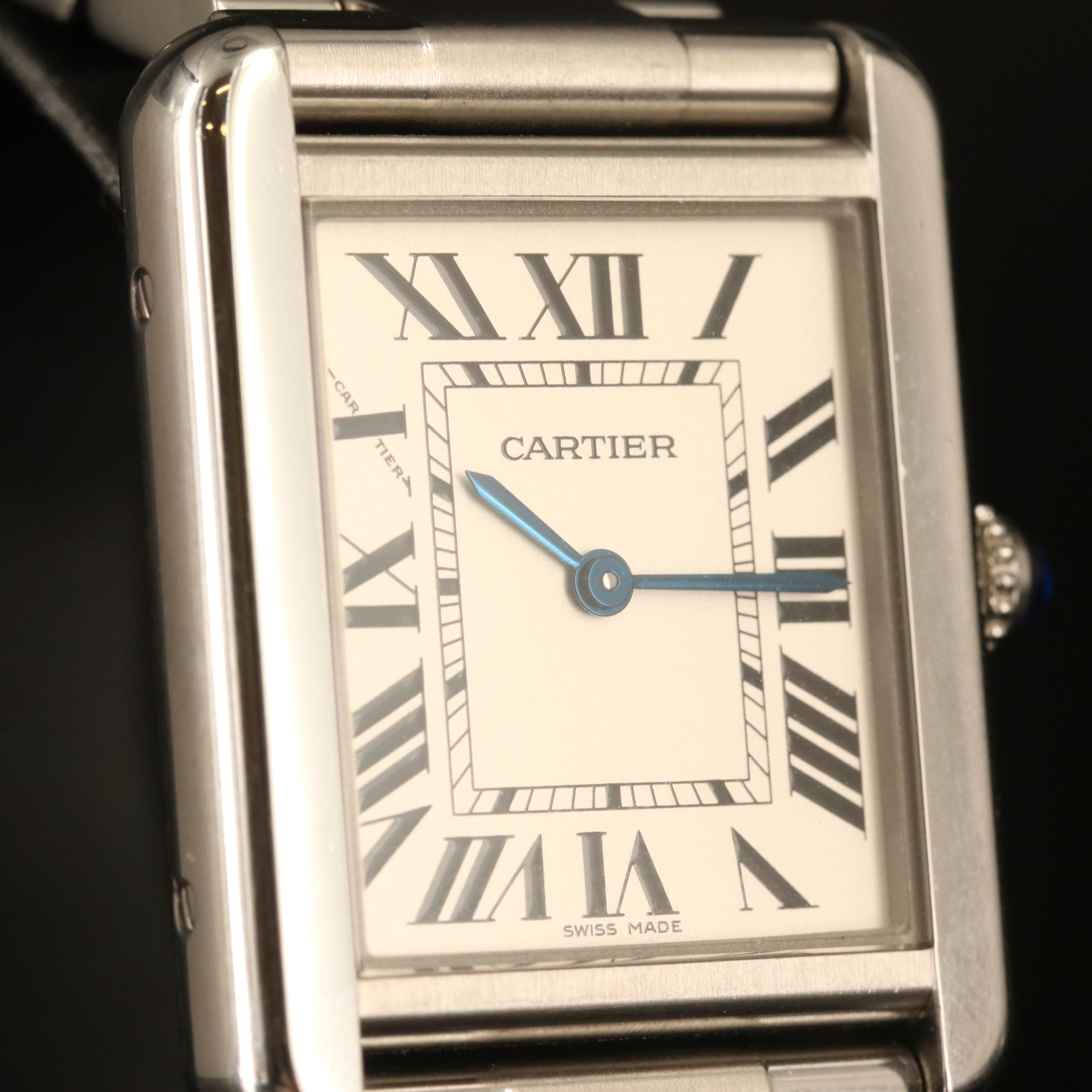Cartier Tank Solo Stainless Steel Quartz Watch