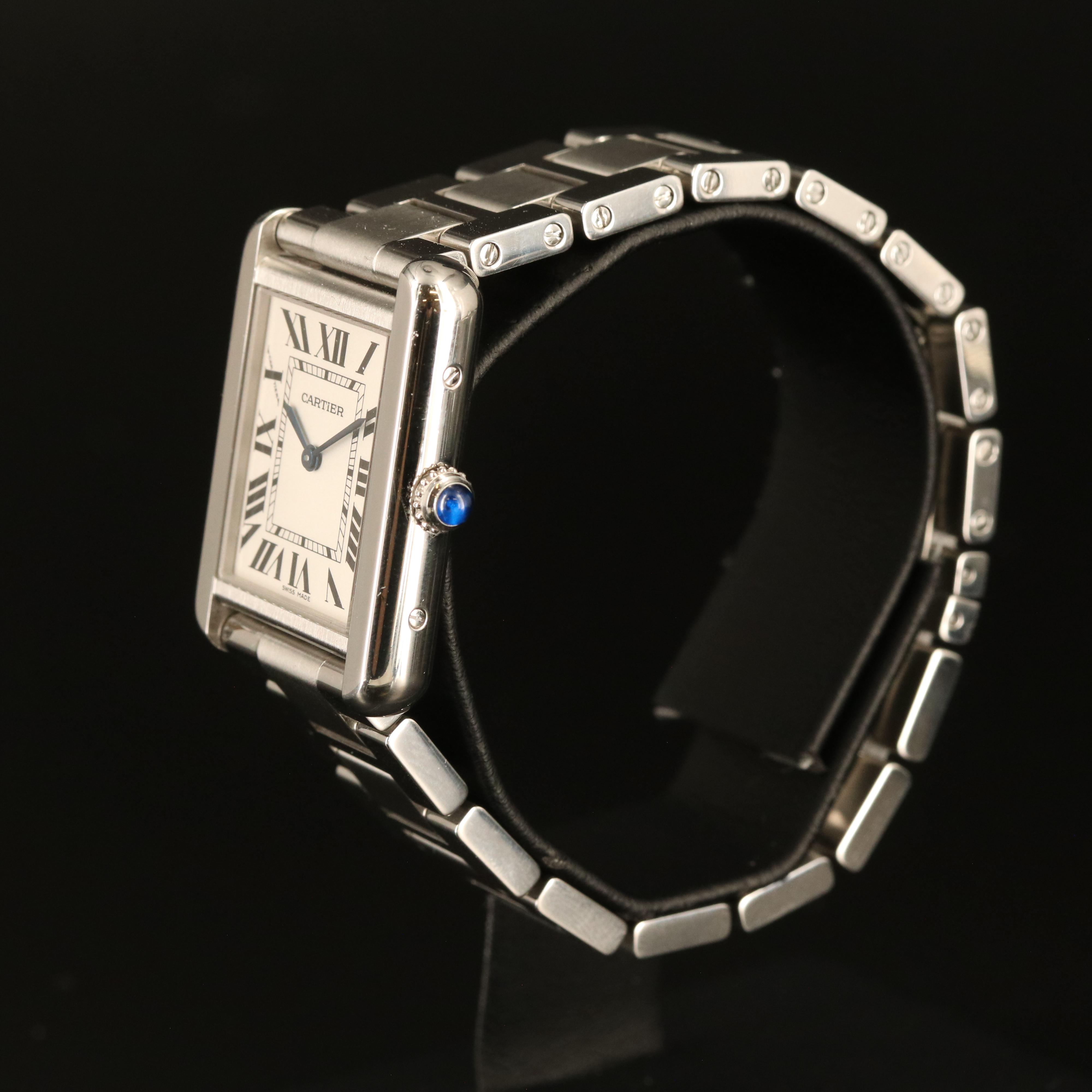 Cartier Tank Solo Stainless Steel Quartz Watch