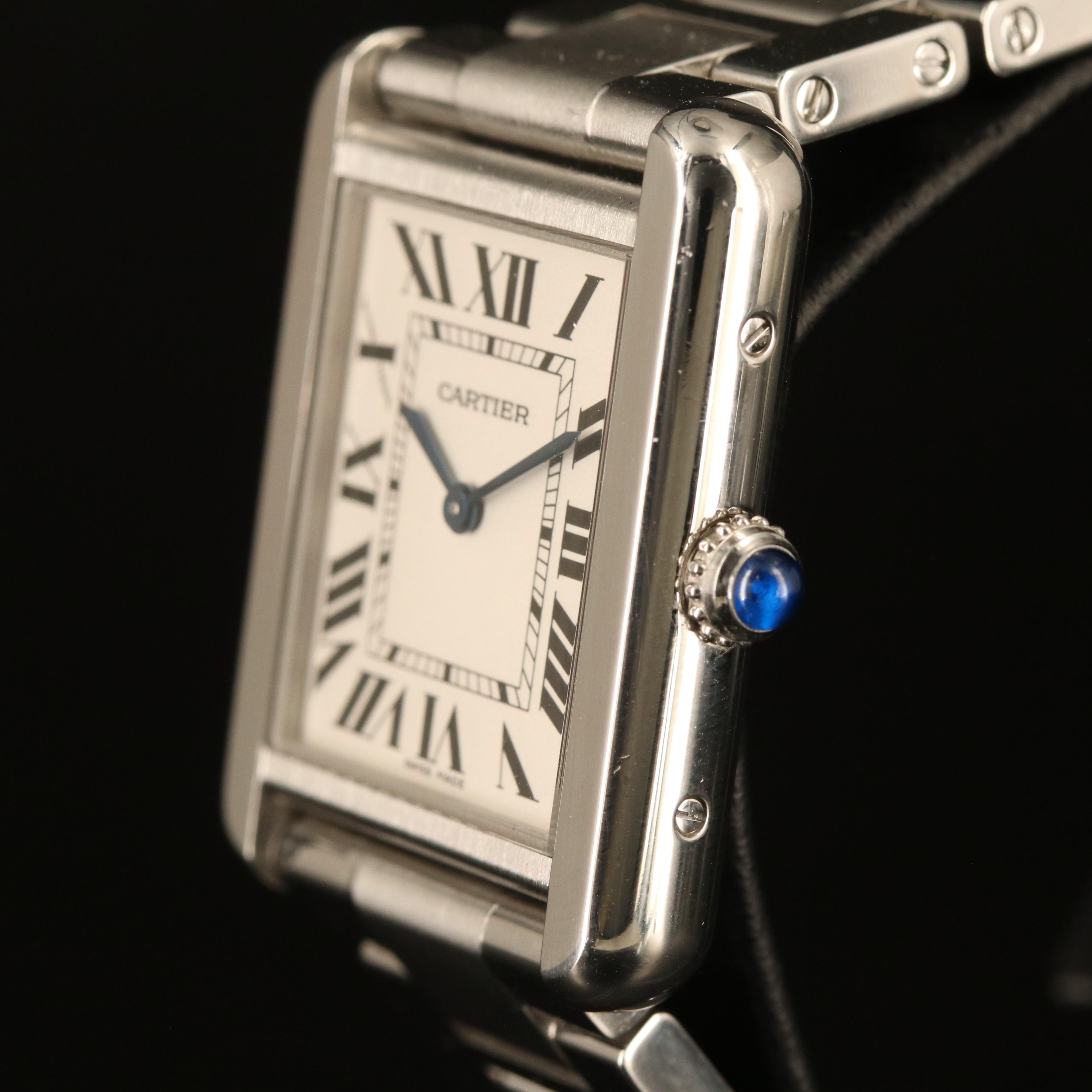 Cartier Tank Solo Stainless Steel Quartz Watch