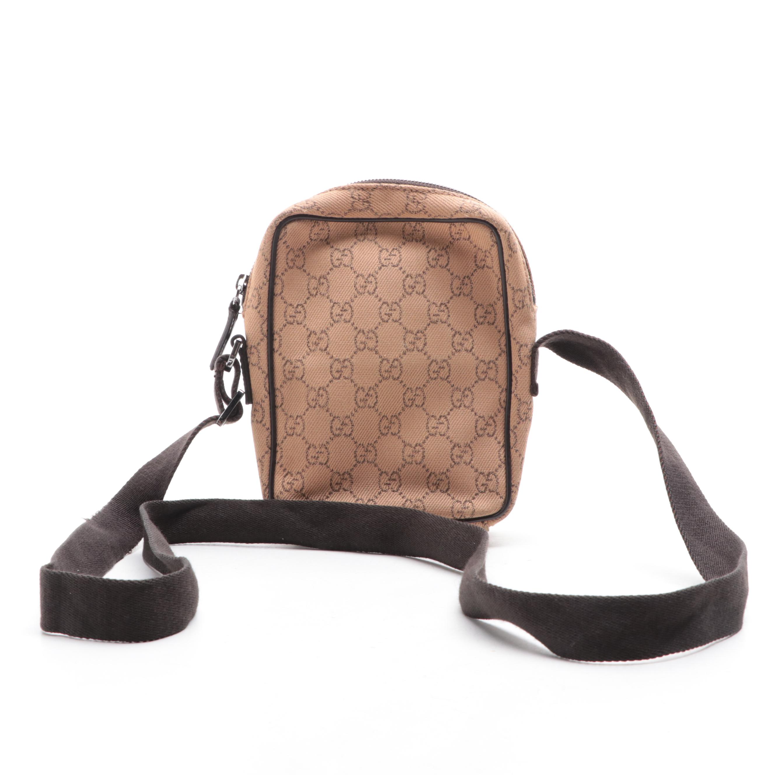Gucci Small Crossbody Bag in GG Denim and Leather