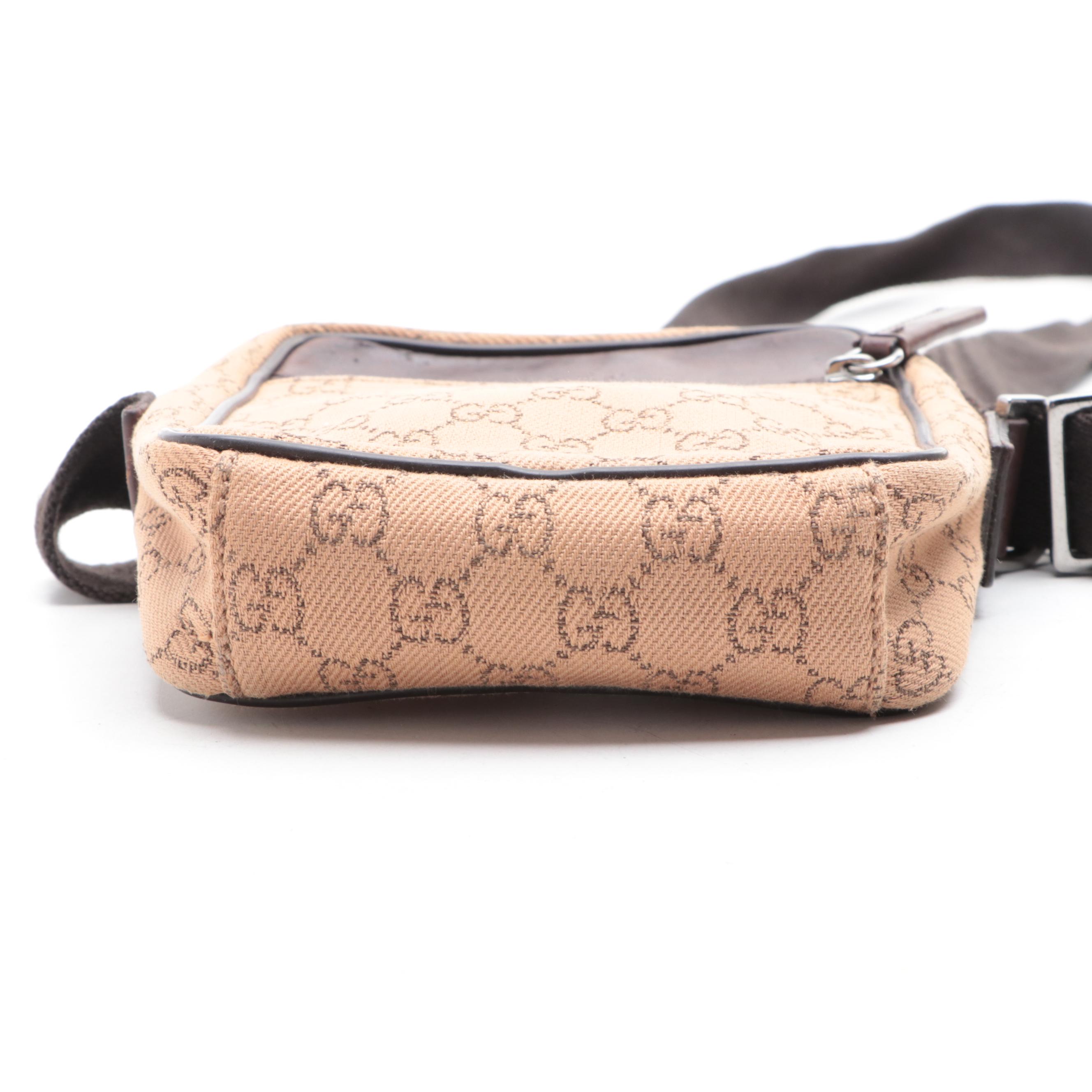 Gucci Small Crossbody Bag in GG Denim and Leather