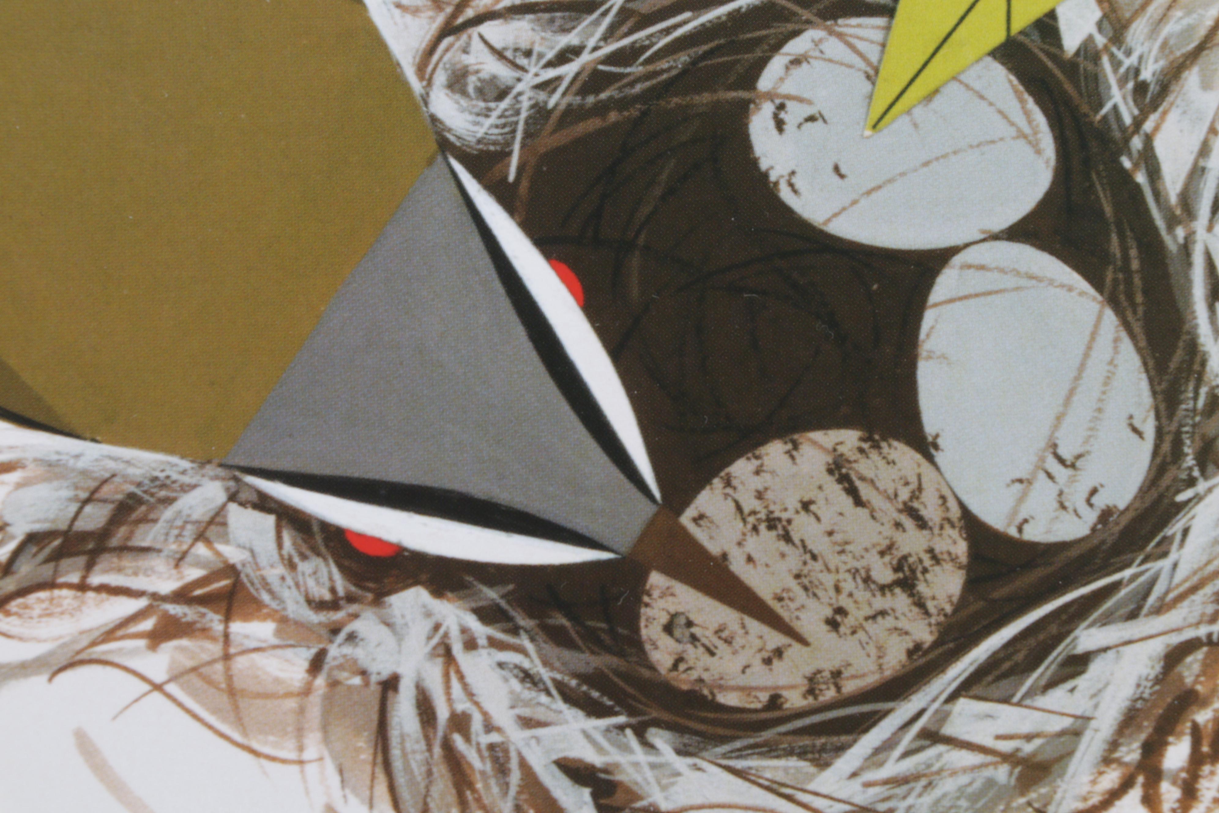 Offset Lithograph After Charley Harper "Vigilant Vireos," Circa 2008