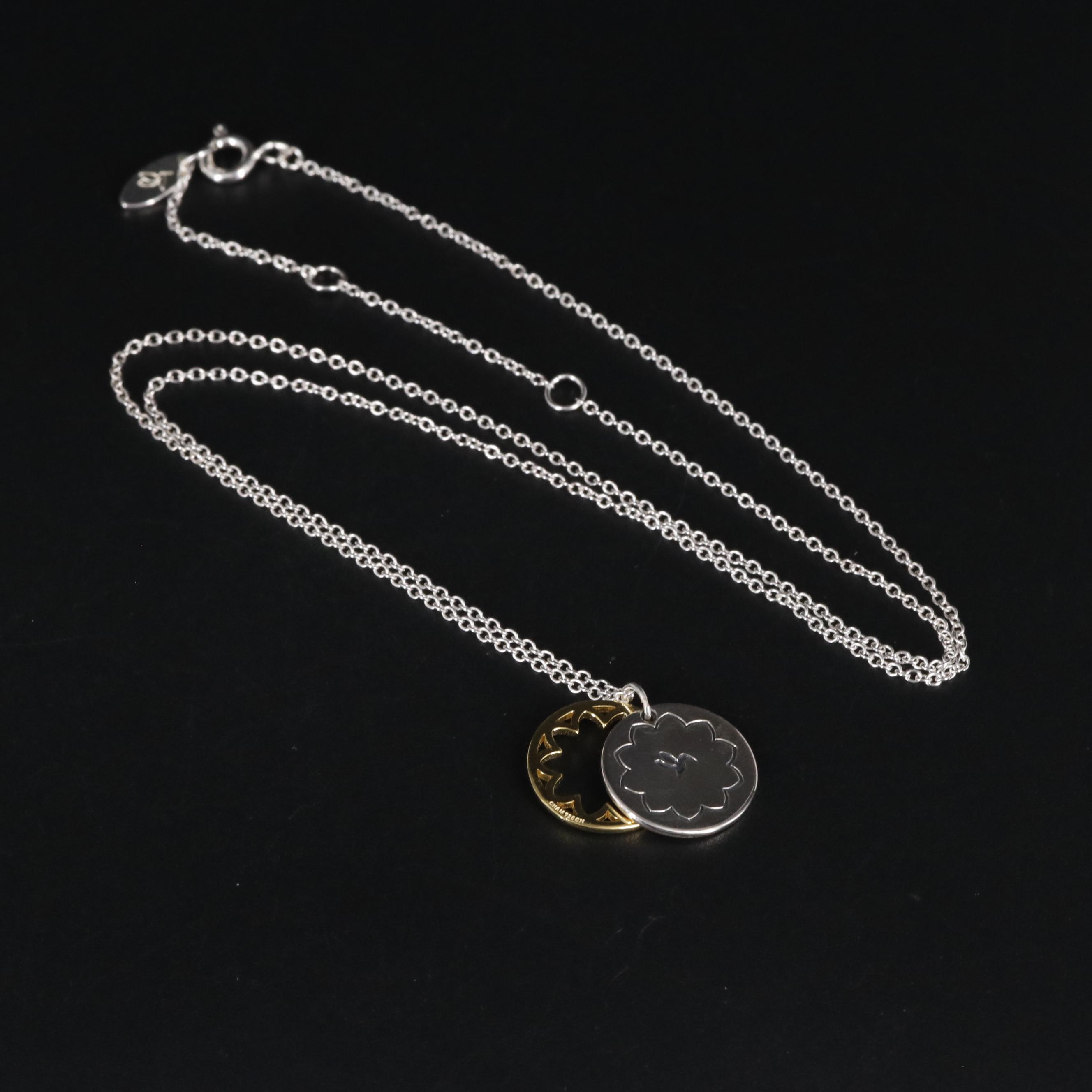 Sterling Mom Pendant Necklace