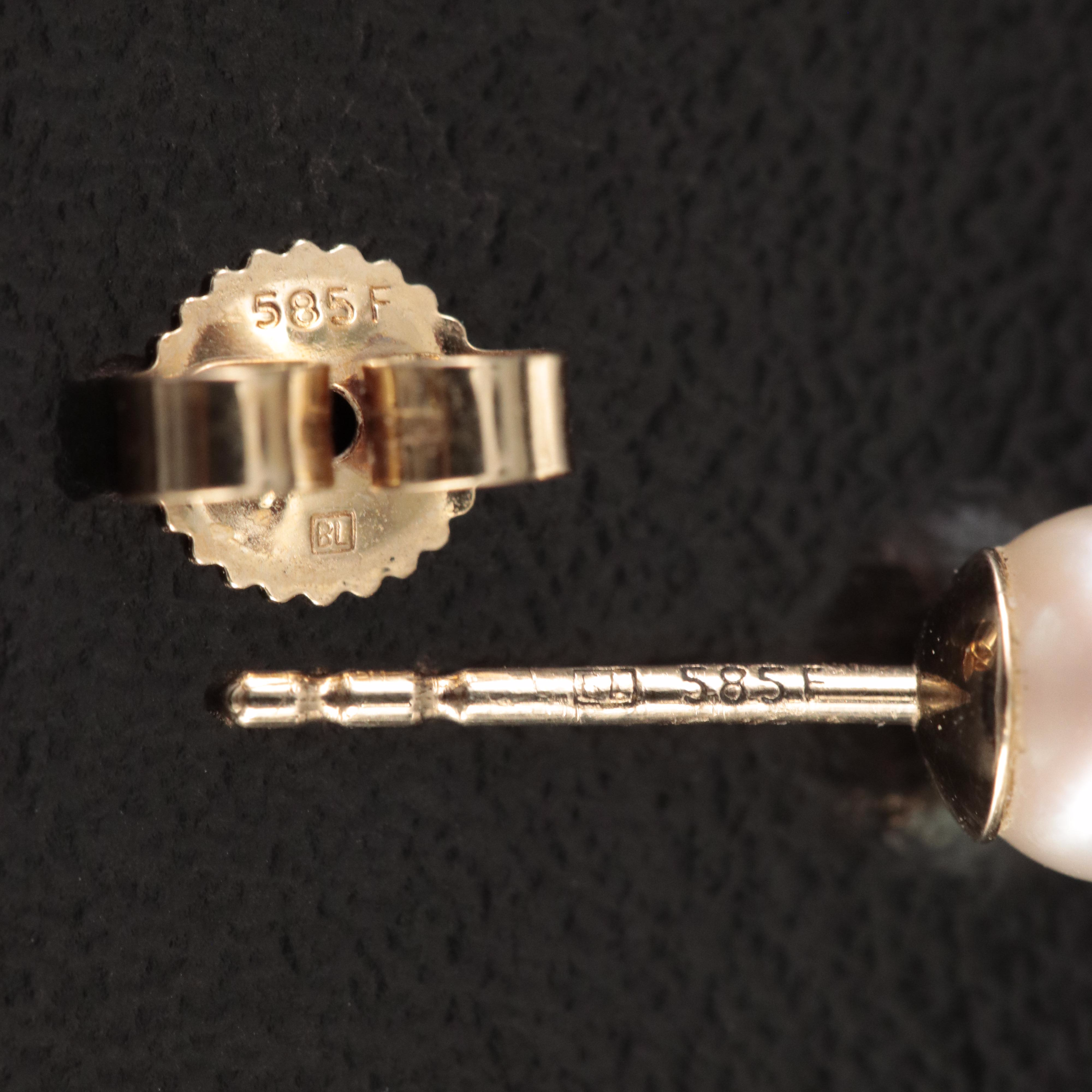 Blue Lagoon by Mikimoto 14K Cultured Pearl Stud Earrings