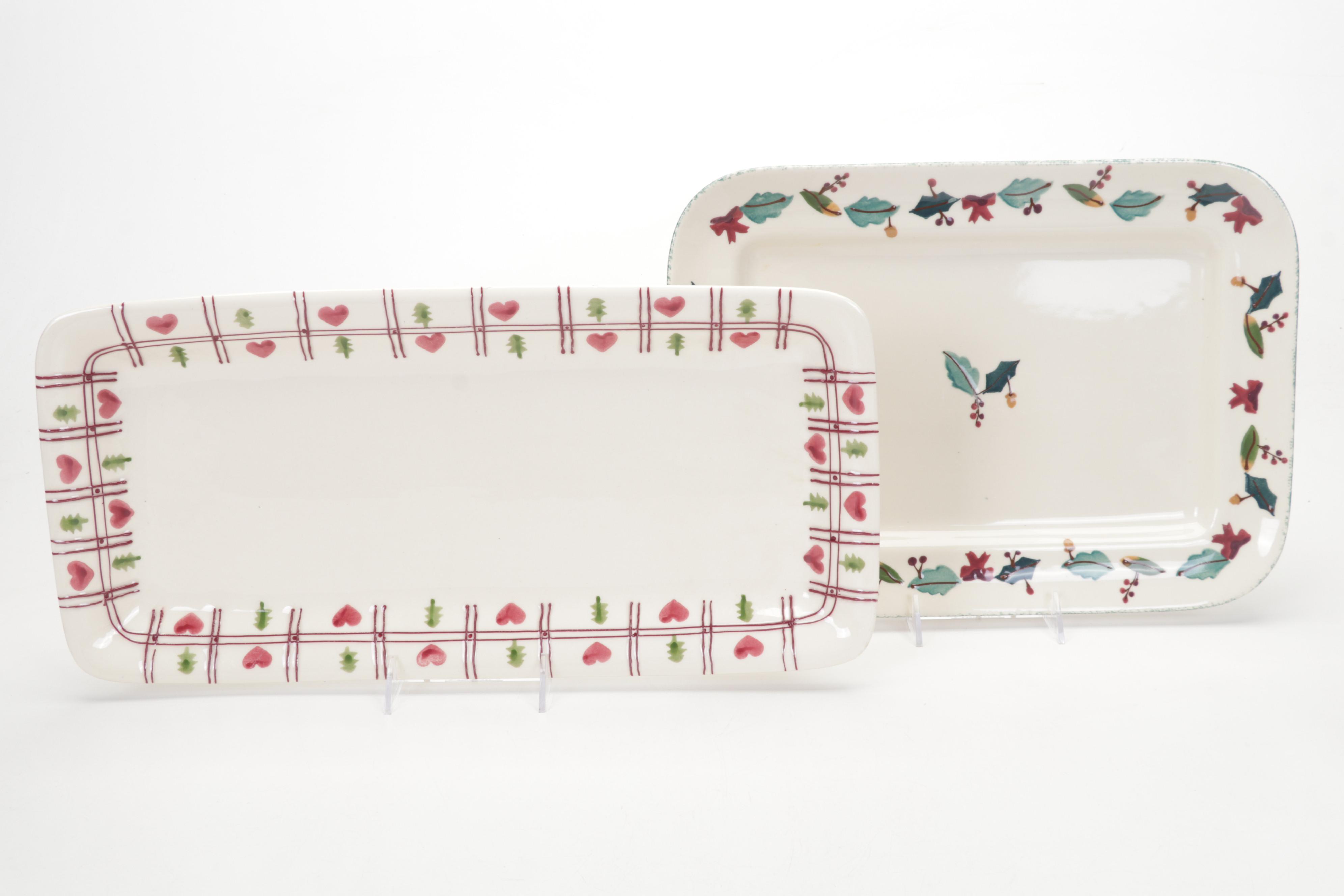 Spode "Christmas Tree" Casserole Dish and Other Tableware