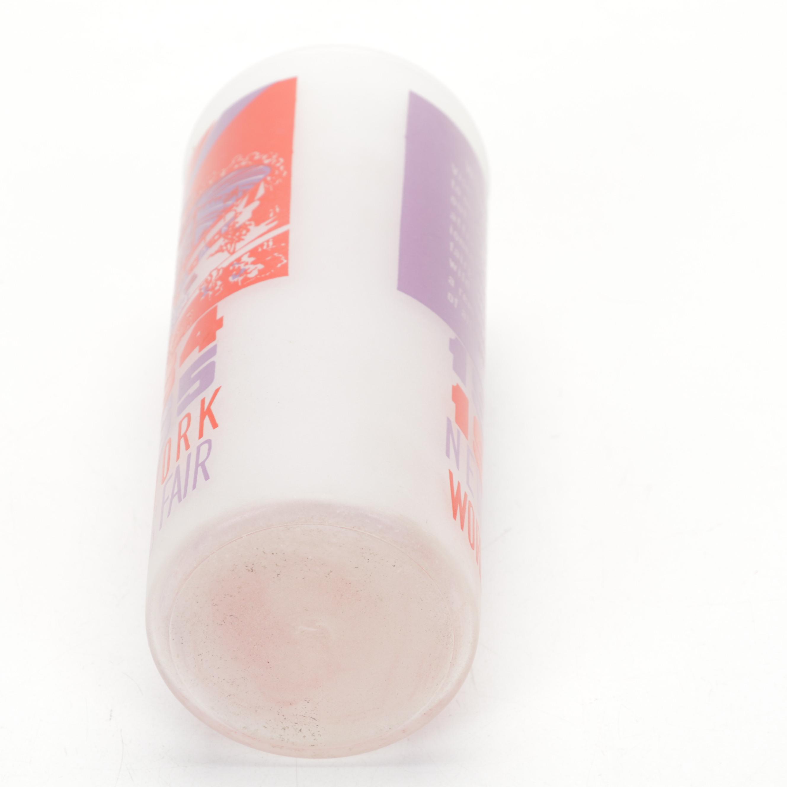 1964-65 New York World's Fair Tumblers with Mid Century Modern Barware