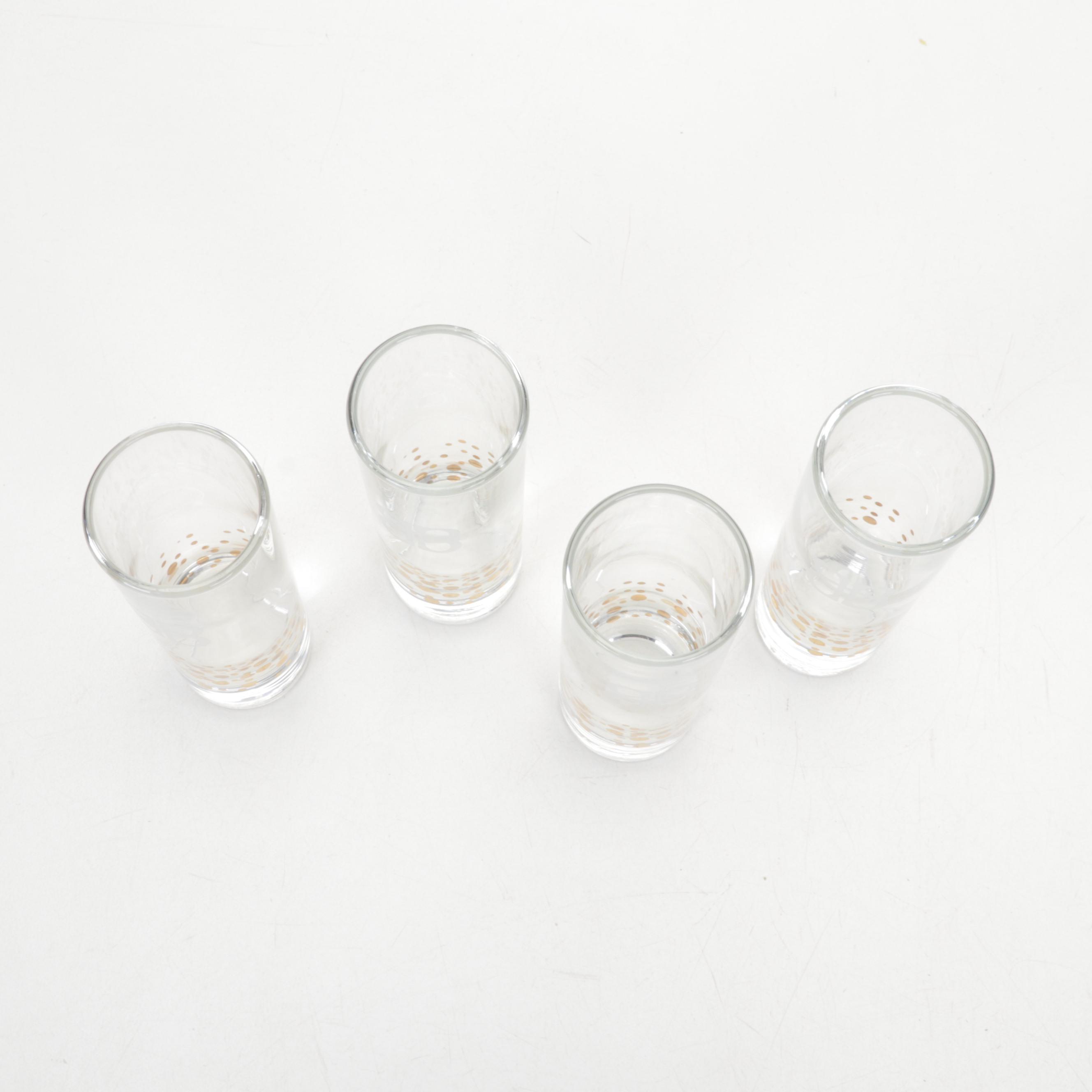 1964-65 New York World's Fair Tumblers with Mid Century Modern Barware