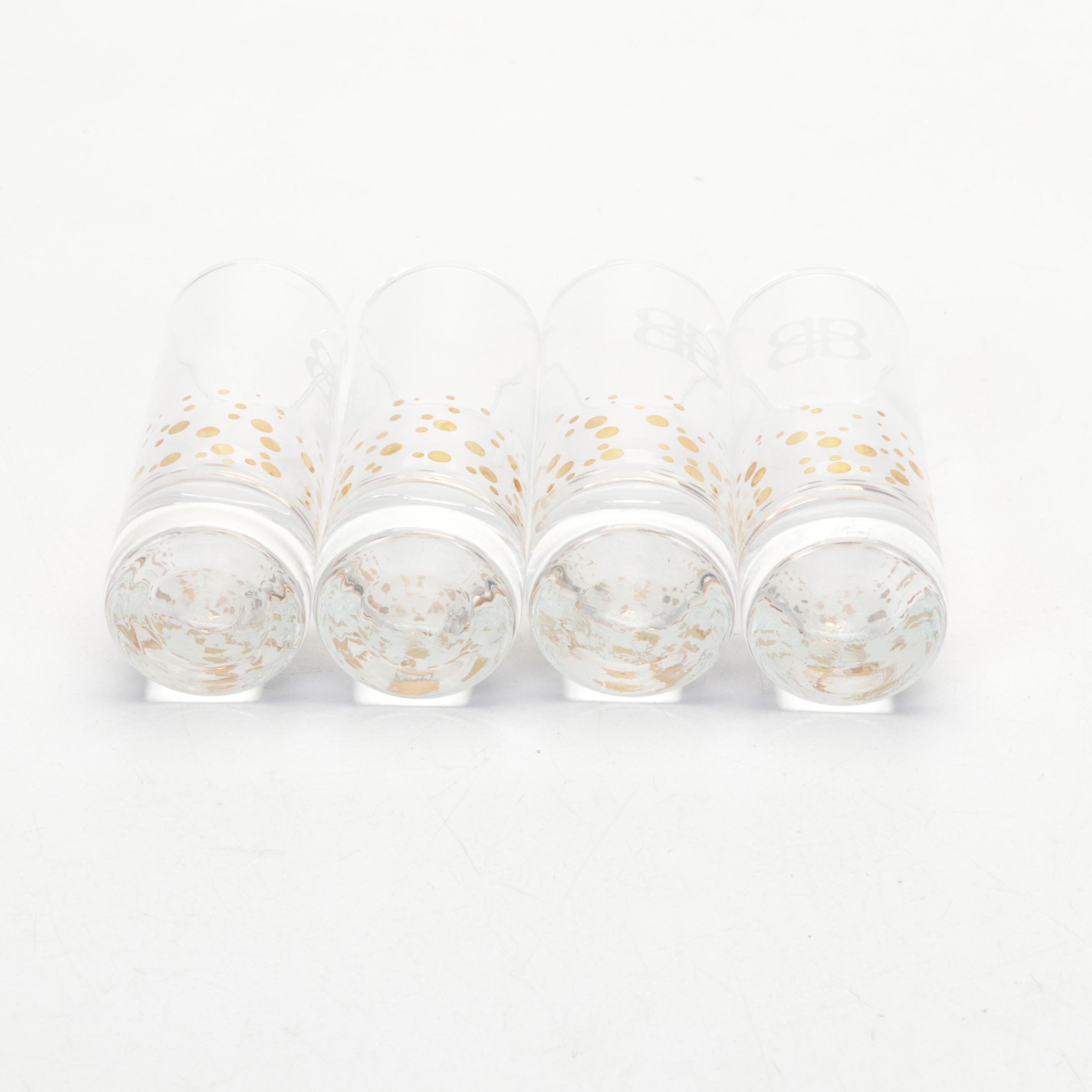 1964-65 New York World's Fair Tumblers with Mid Century Modern Barware