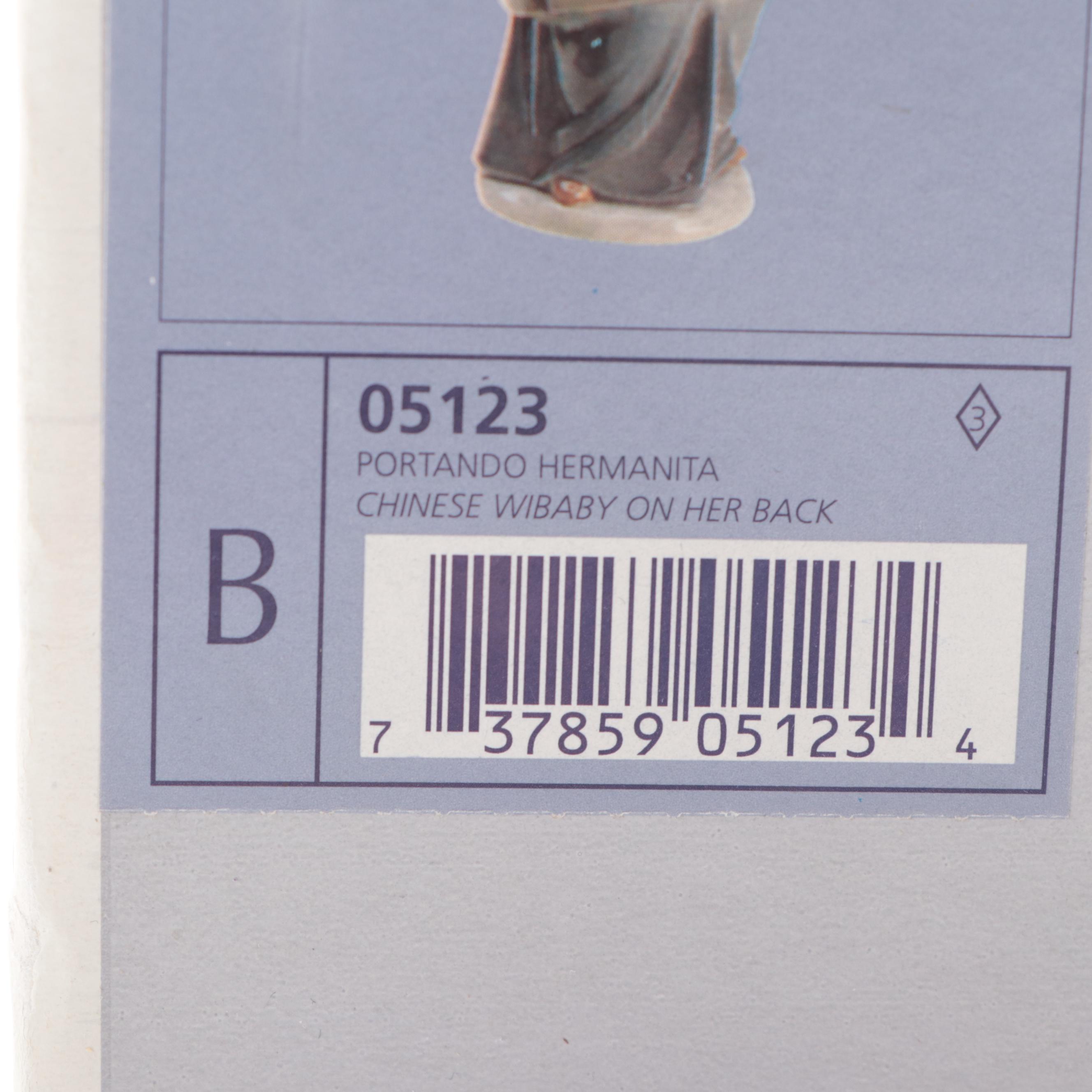 Lladró "Chinese Lady with Baby on Her Back" Porcelain Figurine by Salvador Debón