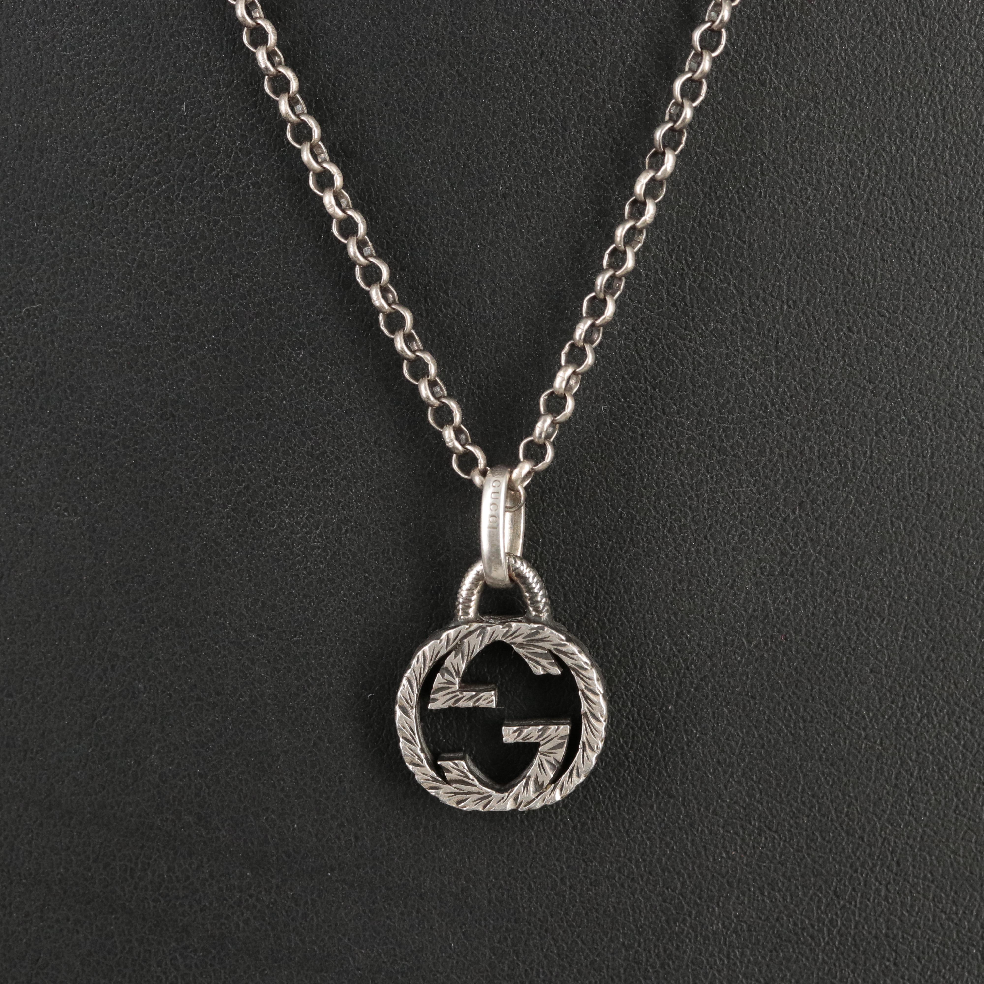 Gucci Interlocking G Pendant Necklace