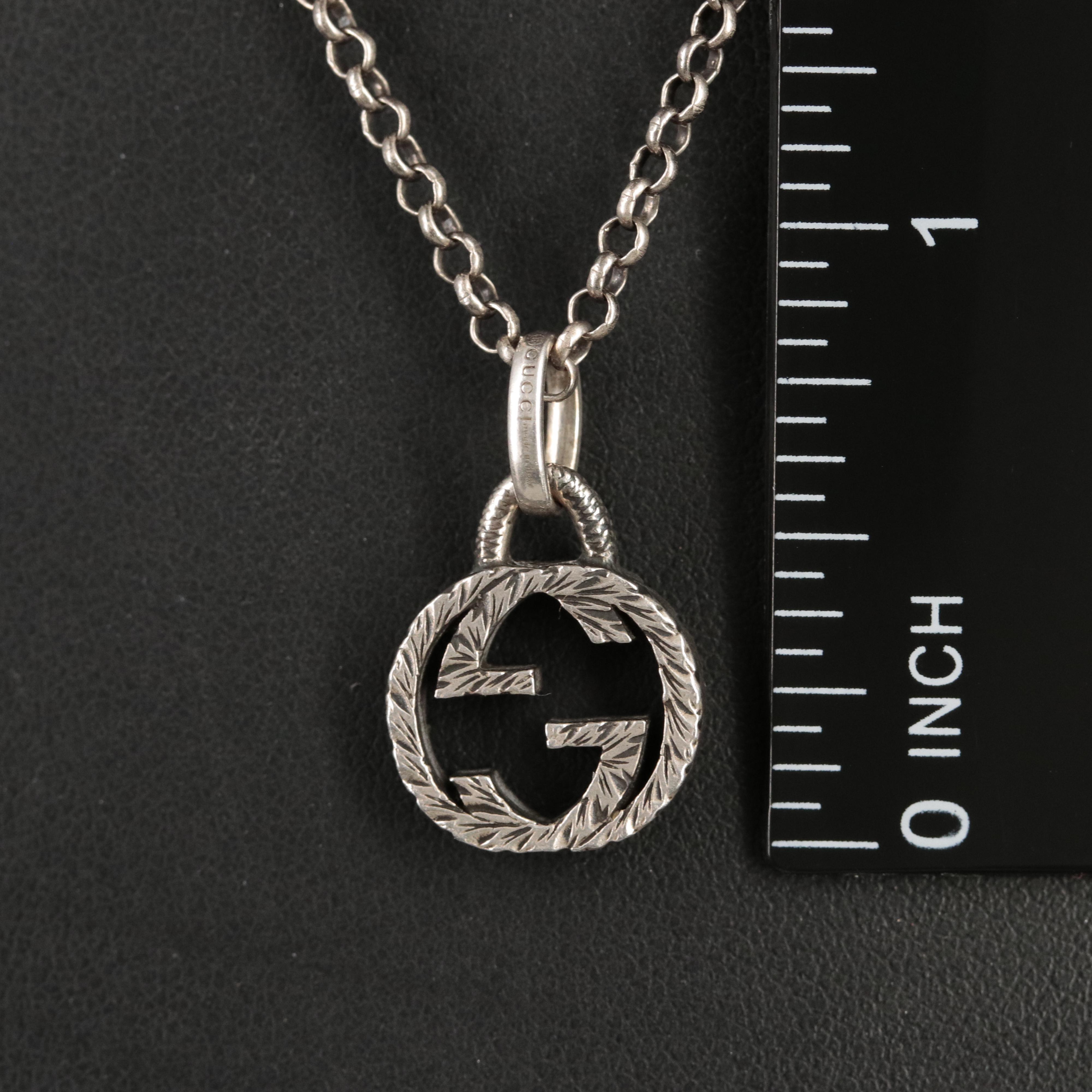 Gucci Interlocking G Pendant Necklace