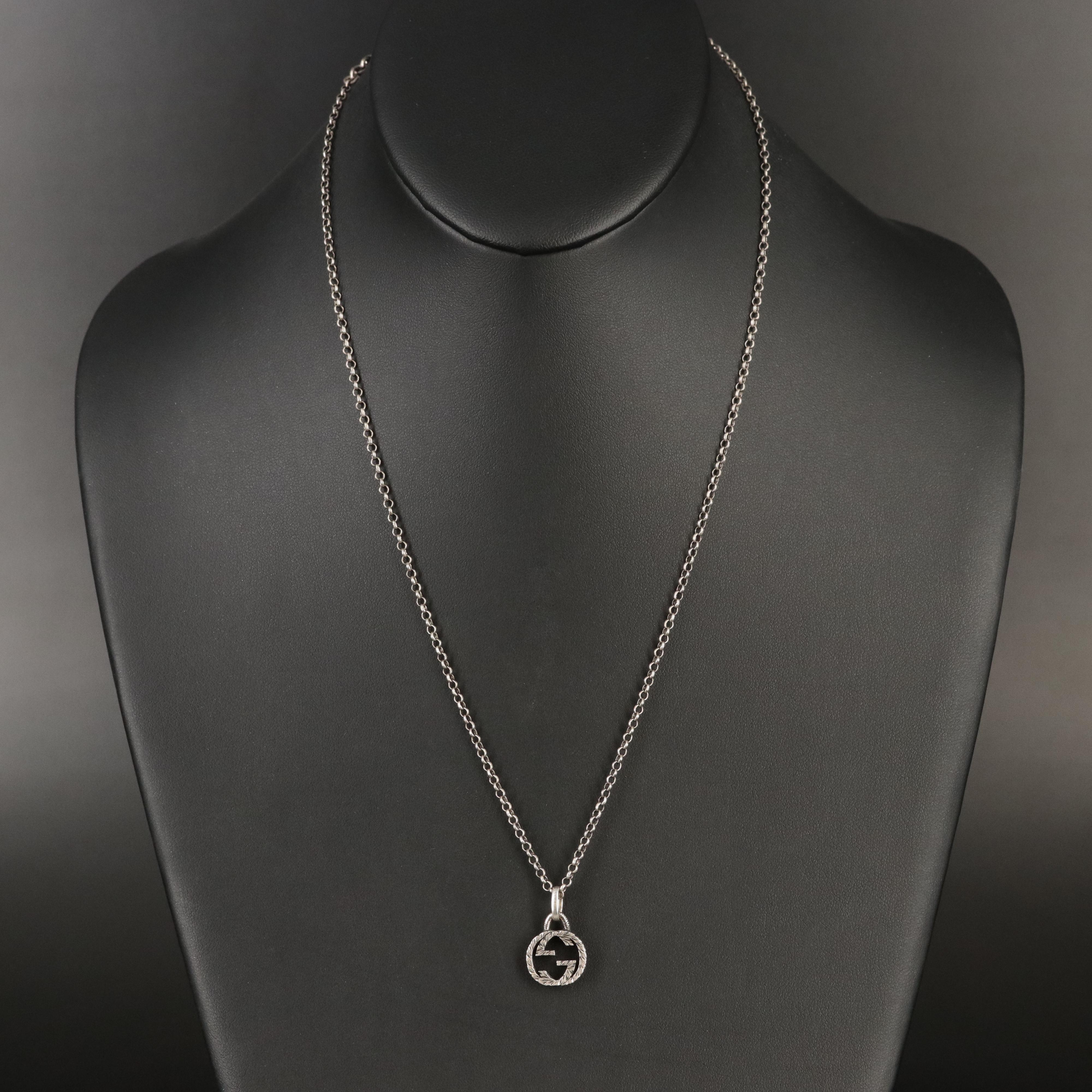 Gucci Interlocking G Pendant Necklace