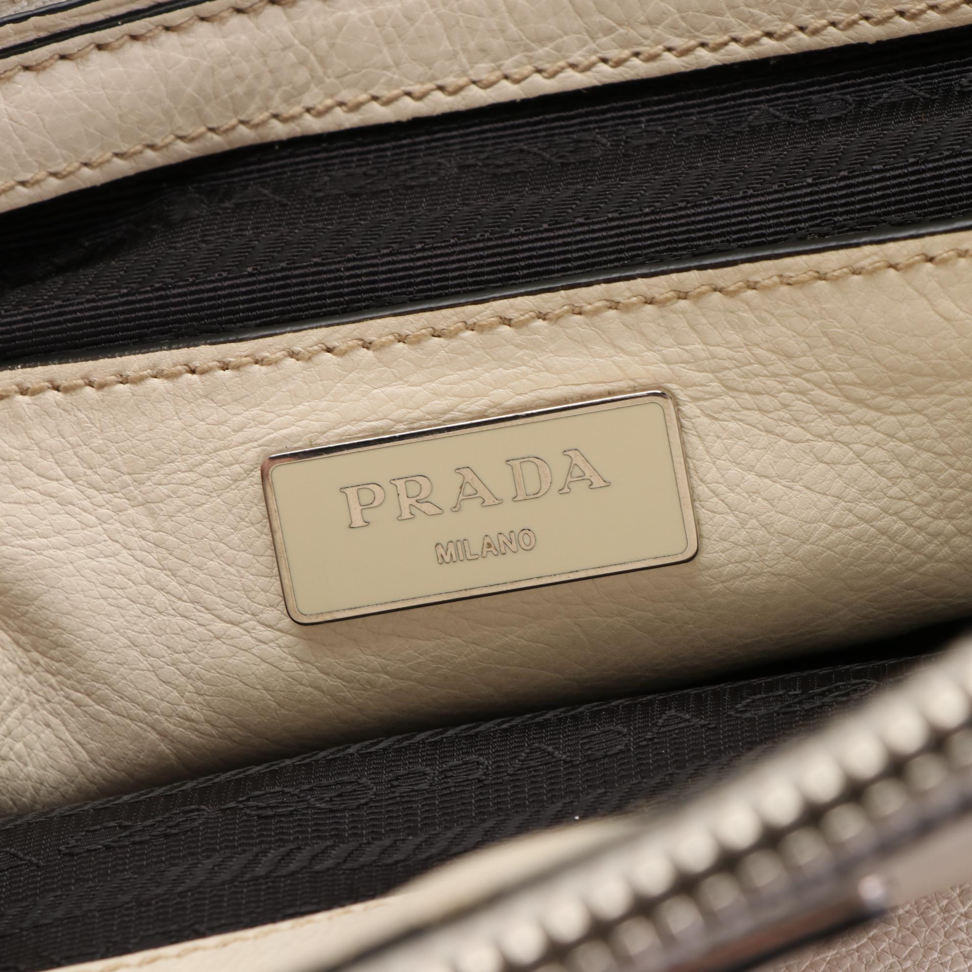 Prada City Sport Tote Bag in Studded Leather