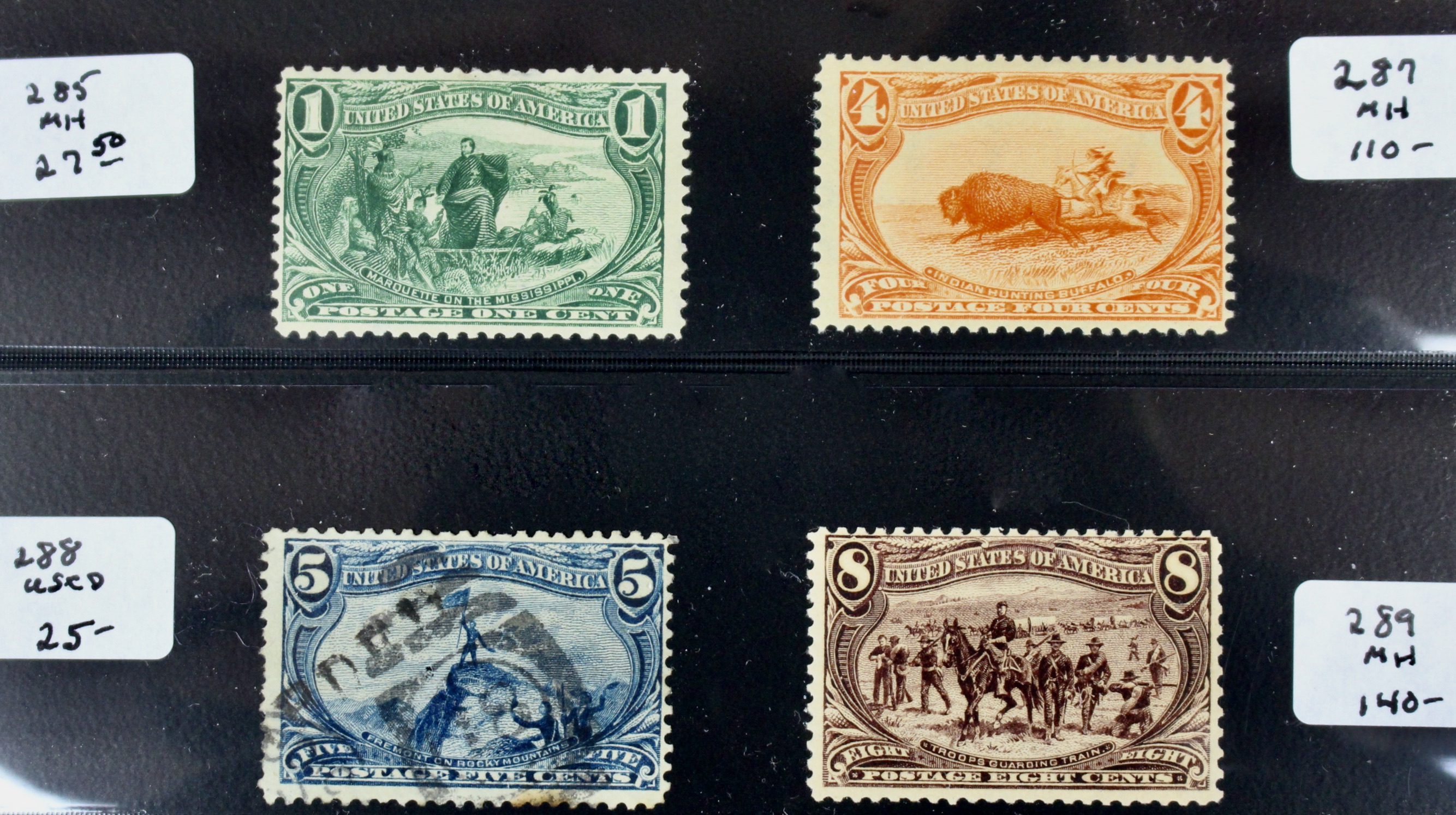 Trans-Mississippi and Jamestown Exposition Postage Stamps