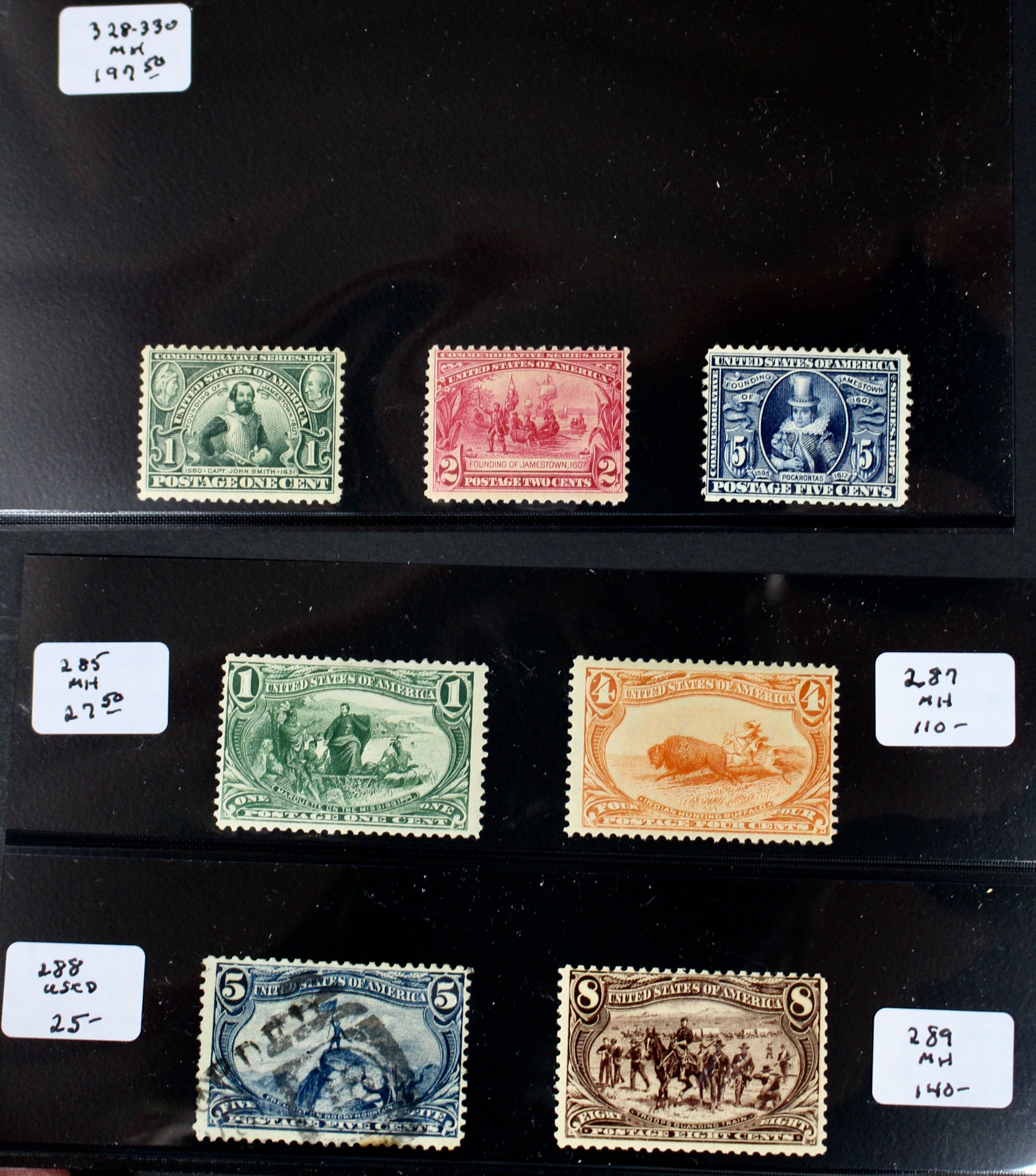 Trans-Mississippi and Jamestown Exposition Postage Stamps