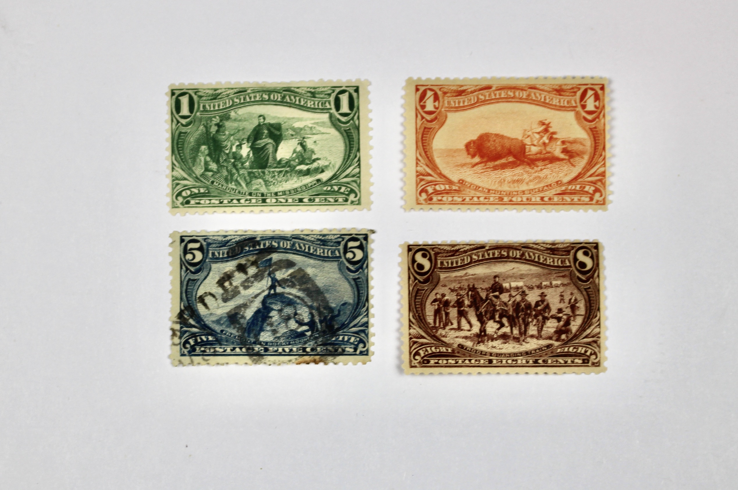 Trans-Mississippi and Jamestown Exposition Postage Stamps