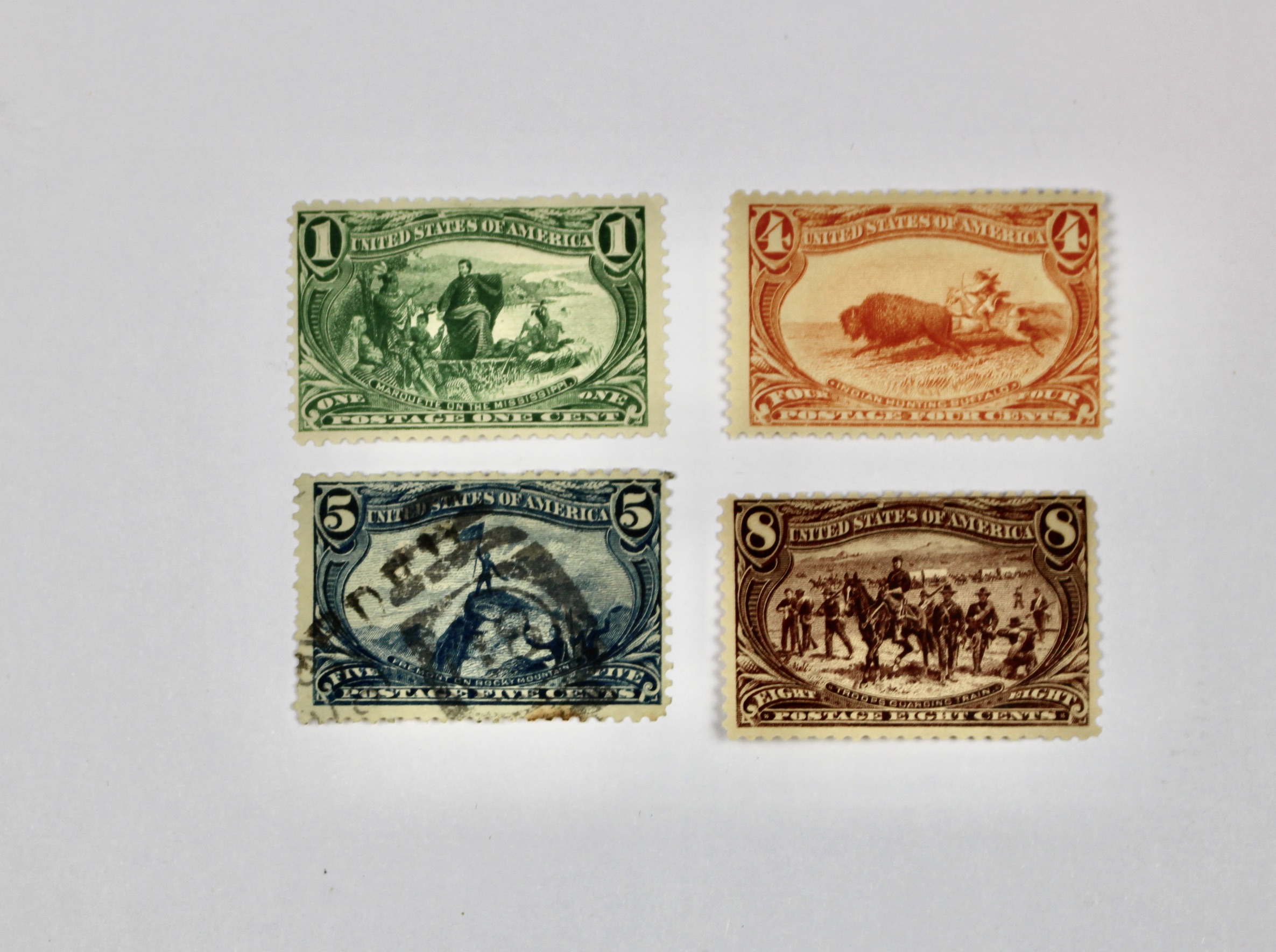 Trans-Mississippi and Jamestown Exposition Postage Stamps