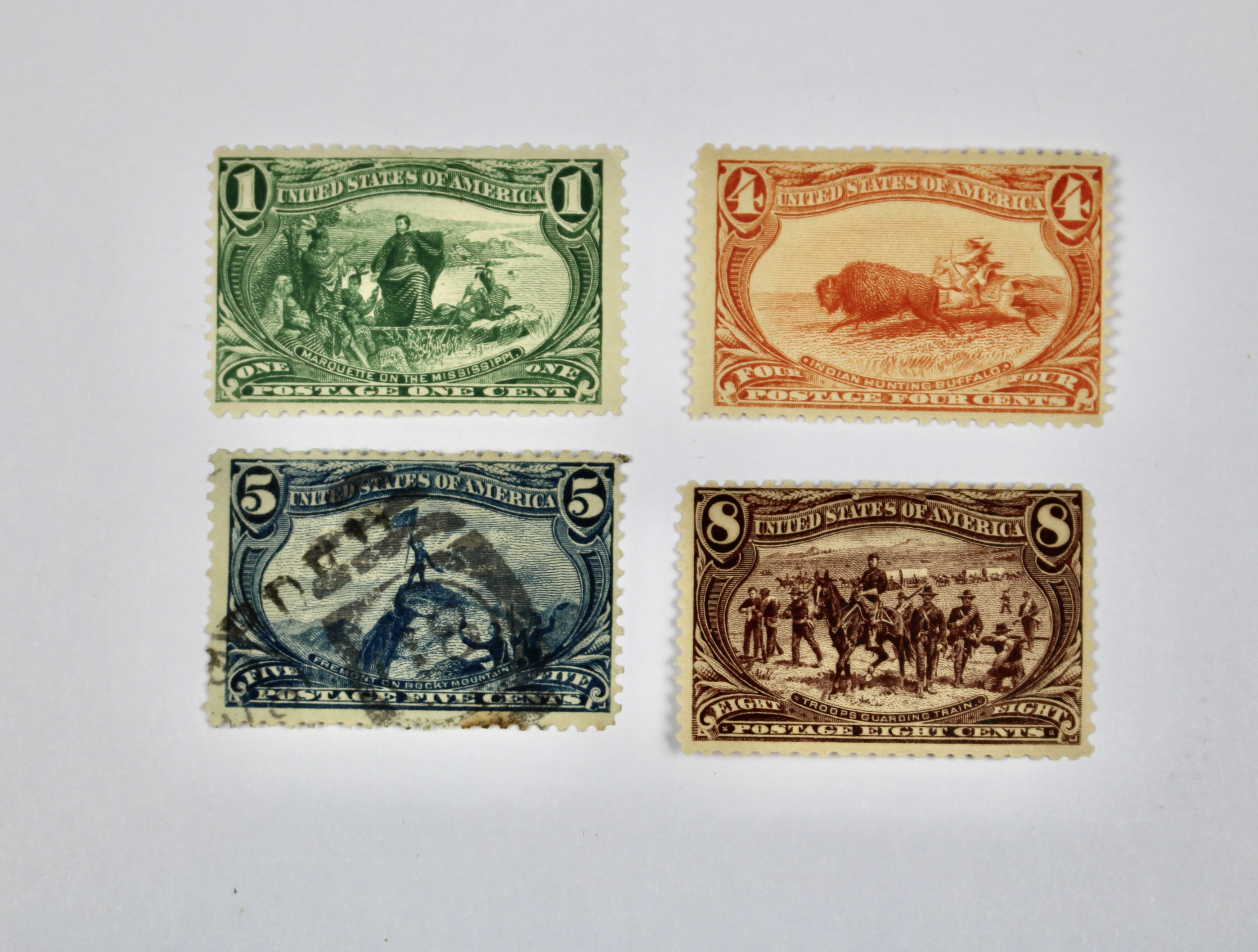 Trans-Mississippi and Jamestown Exposition Postage Stamps