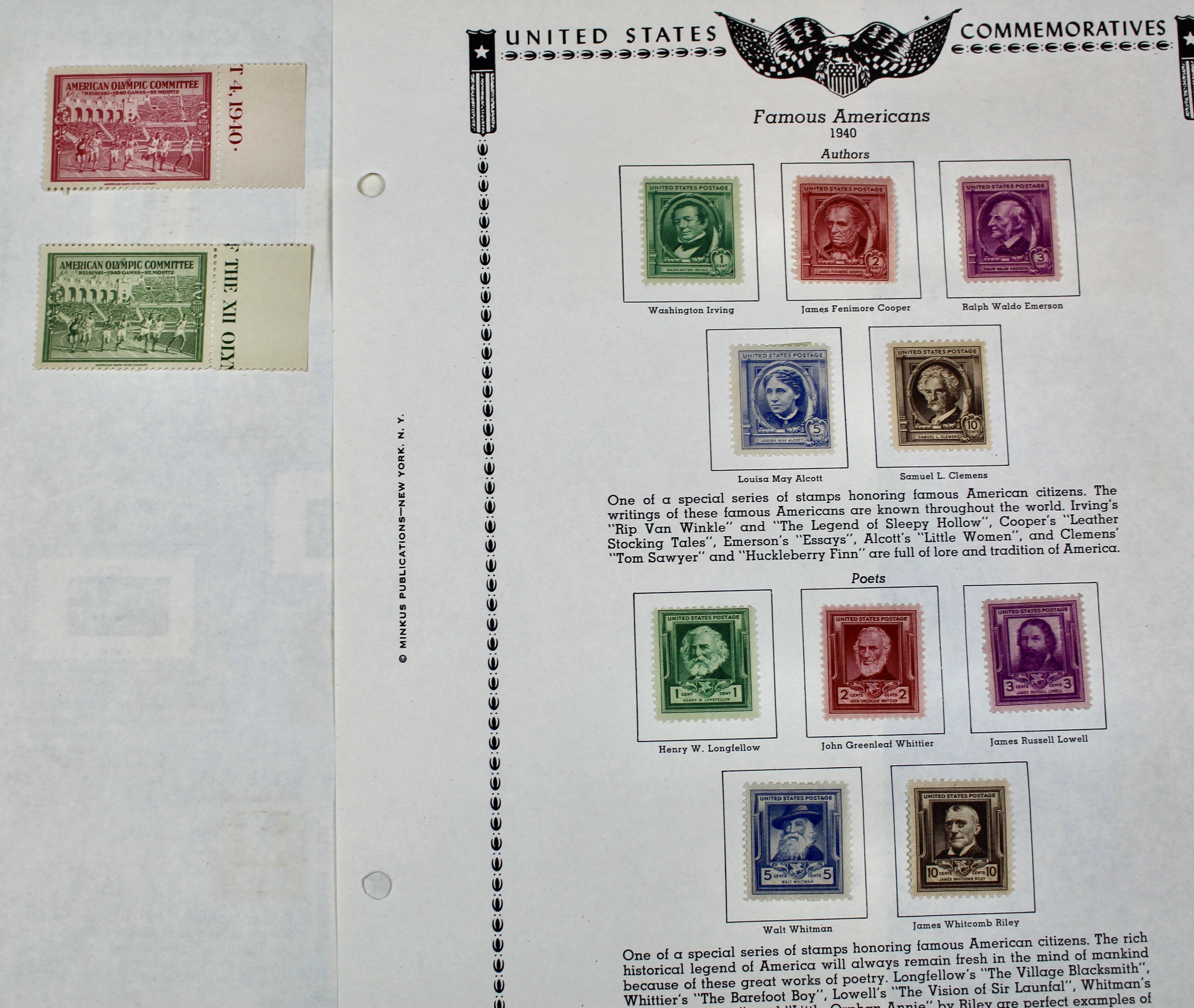 U.S. Postage Stamp Collection, 1929 to 1986