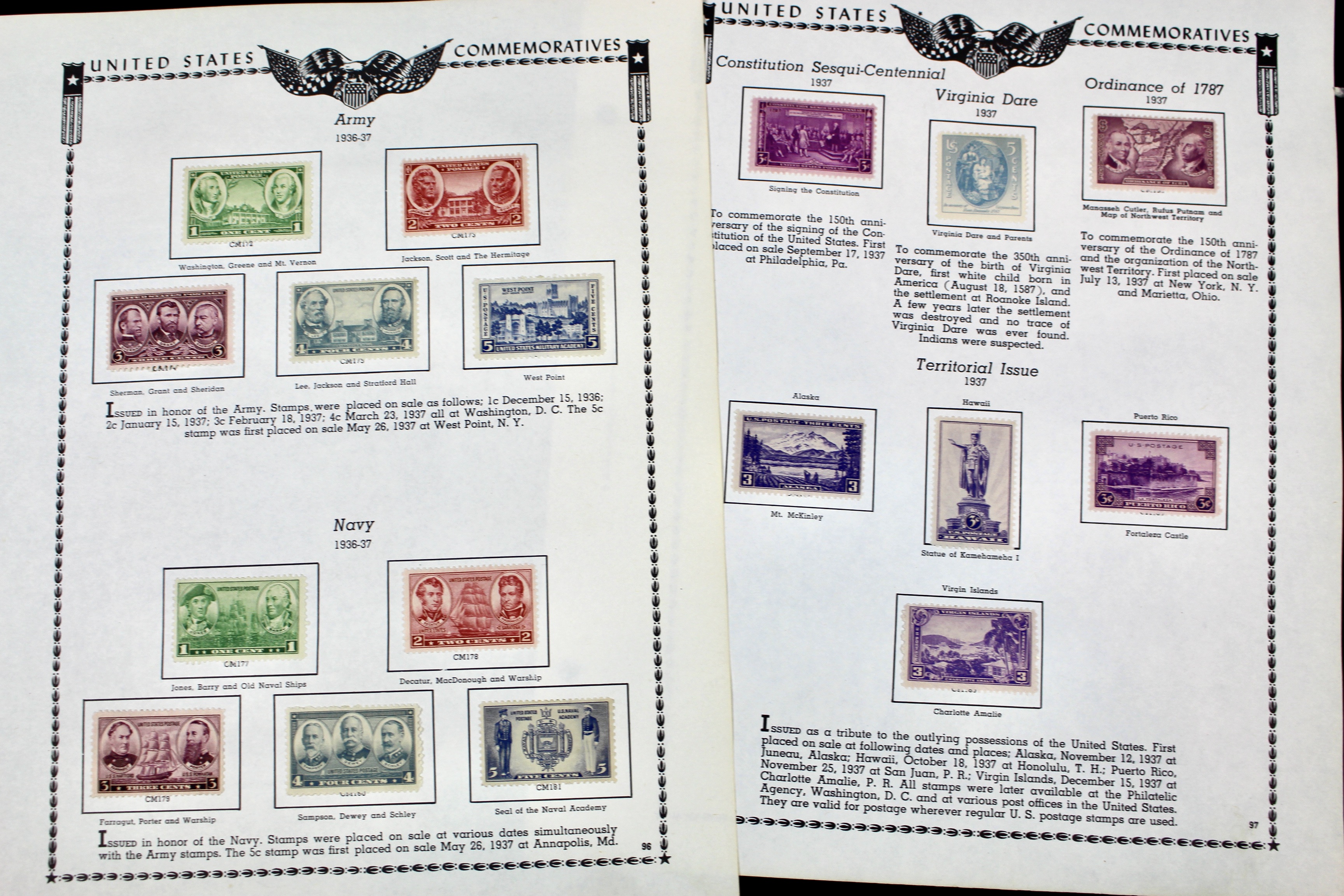 U.S. Postage Stamp Collection, 1929 to 1986