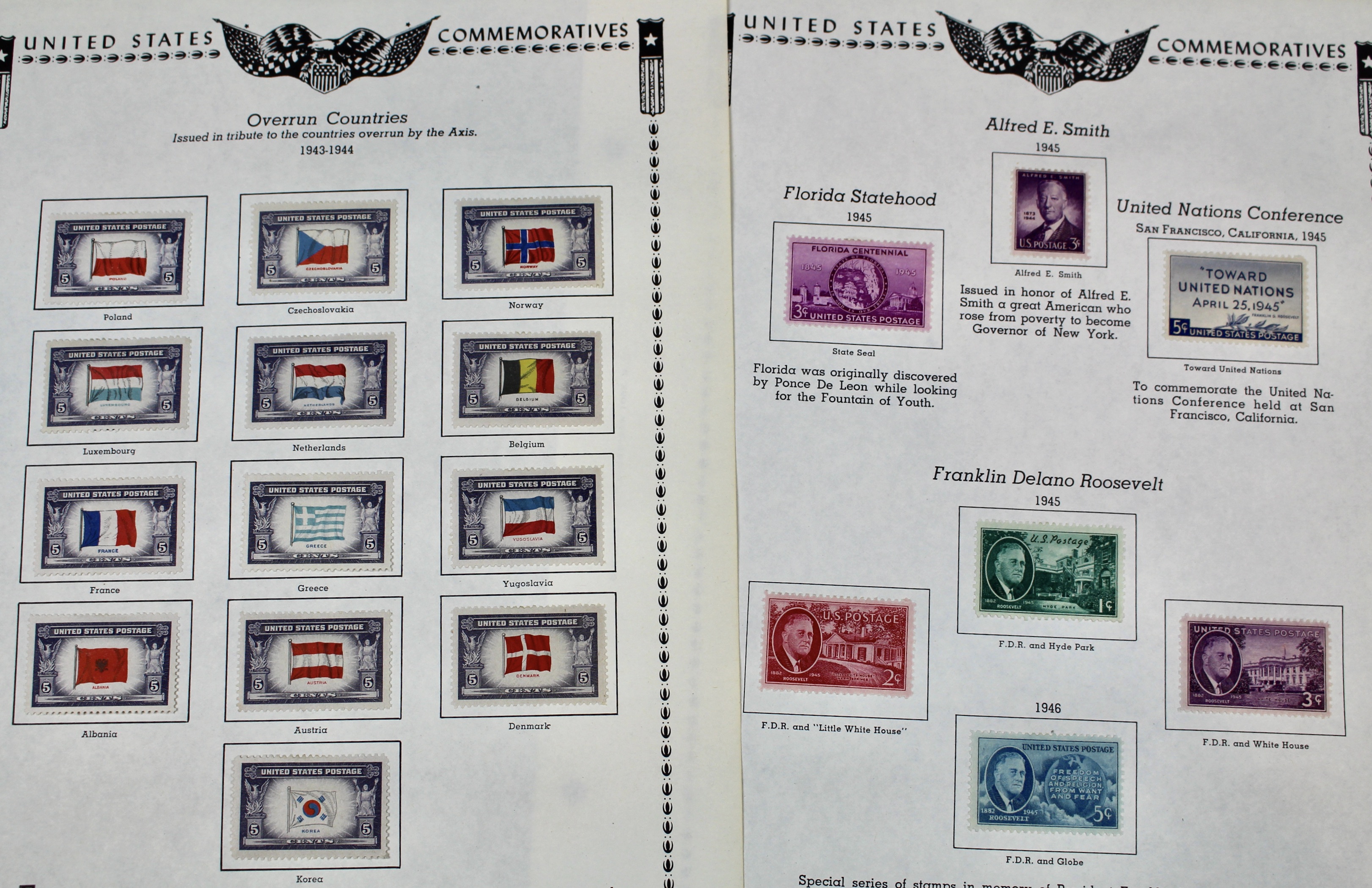 U.S. Postage Stamp Collection, 1929 to 1986