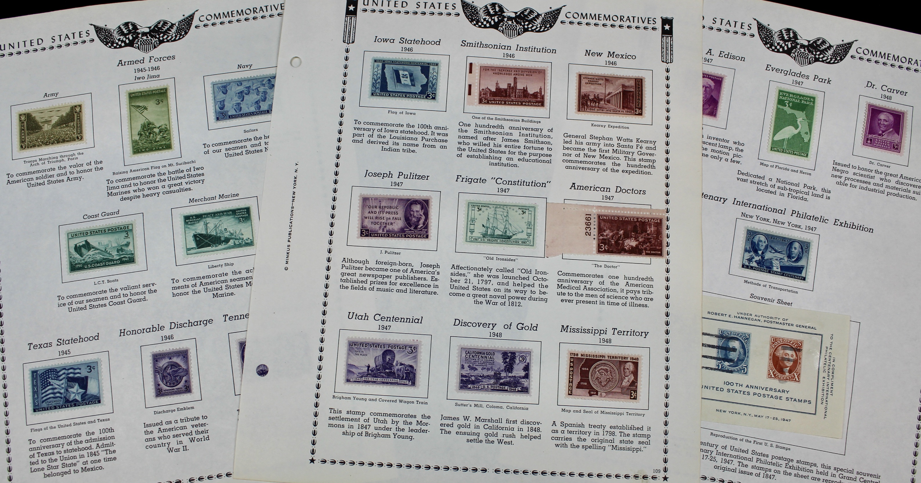 U.S. Postage Stamp Collection, 1929 to 1986
