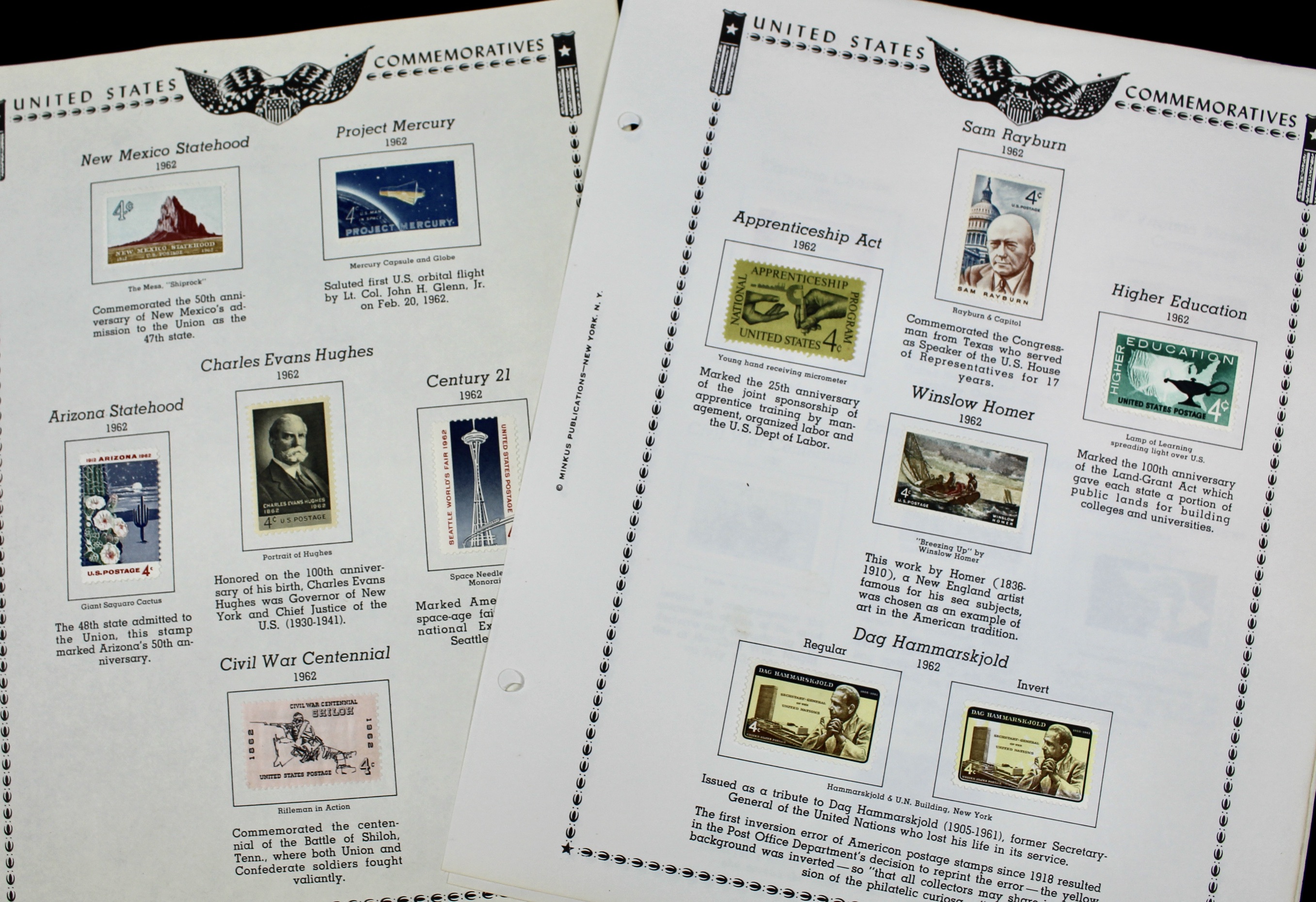 U.S. Postage Stamp Collection, 1929 to 1986