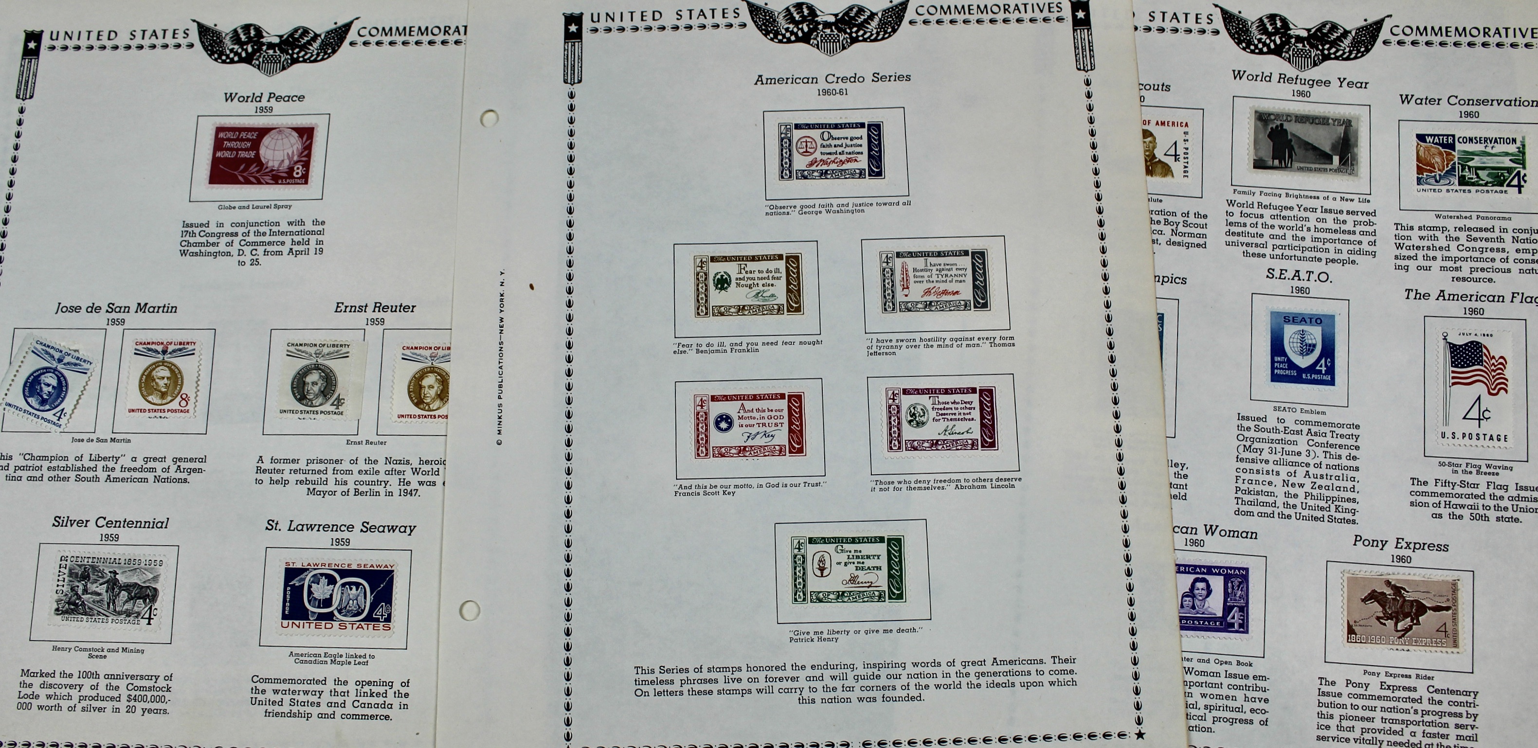 U.S. Postage Stamp Collection, 1929 to 1986