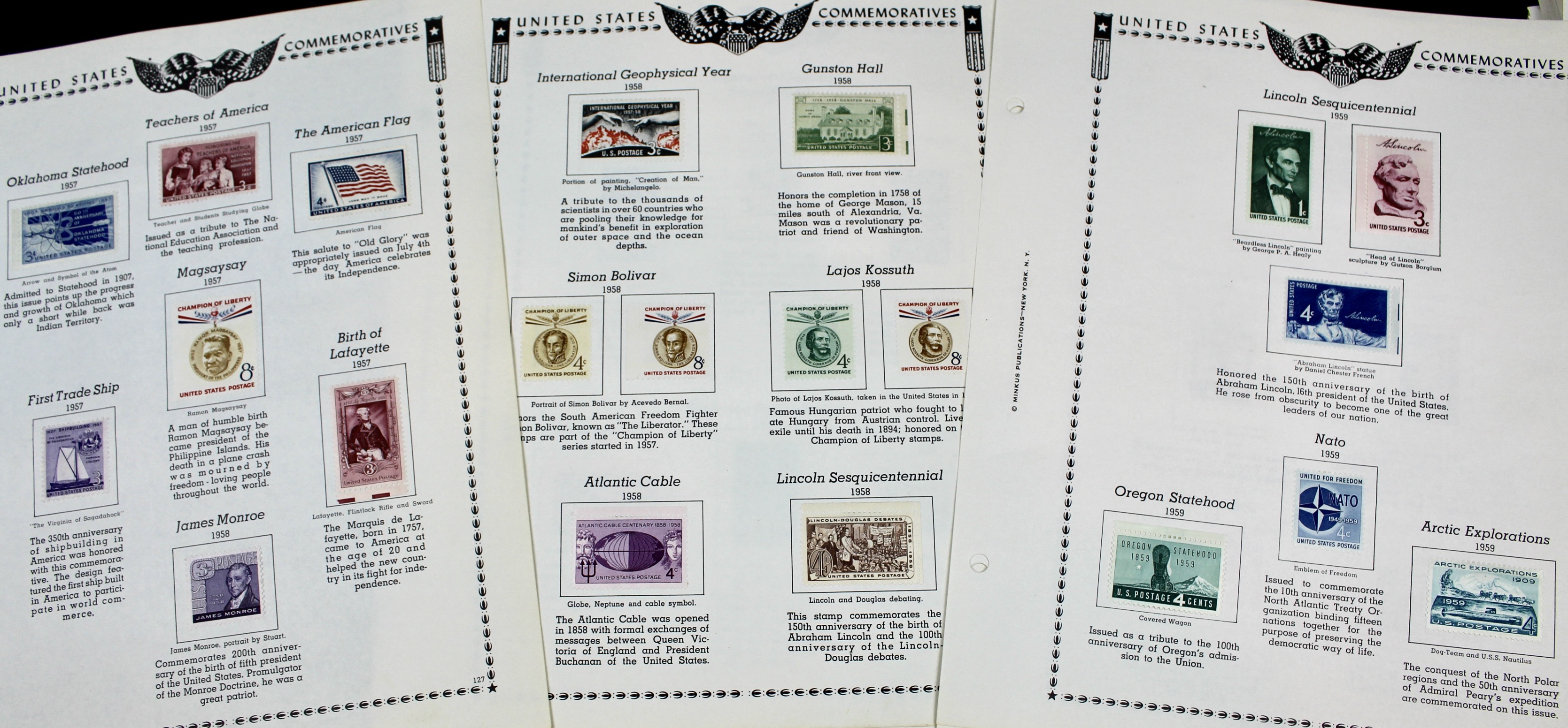 U.S. Postage Stamp Collection, 1929 to 1986