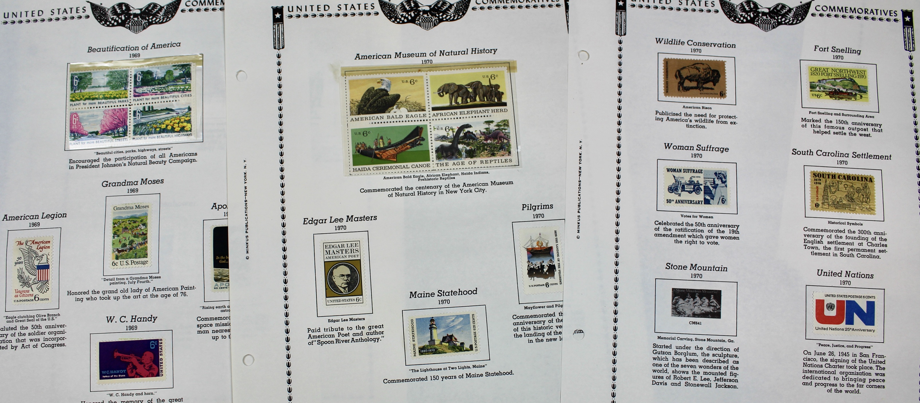 U.S. Postage Stamp Collection, 1929 to 1986