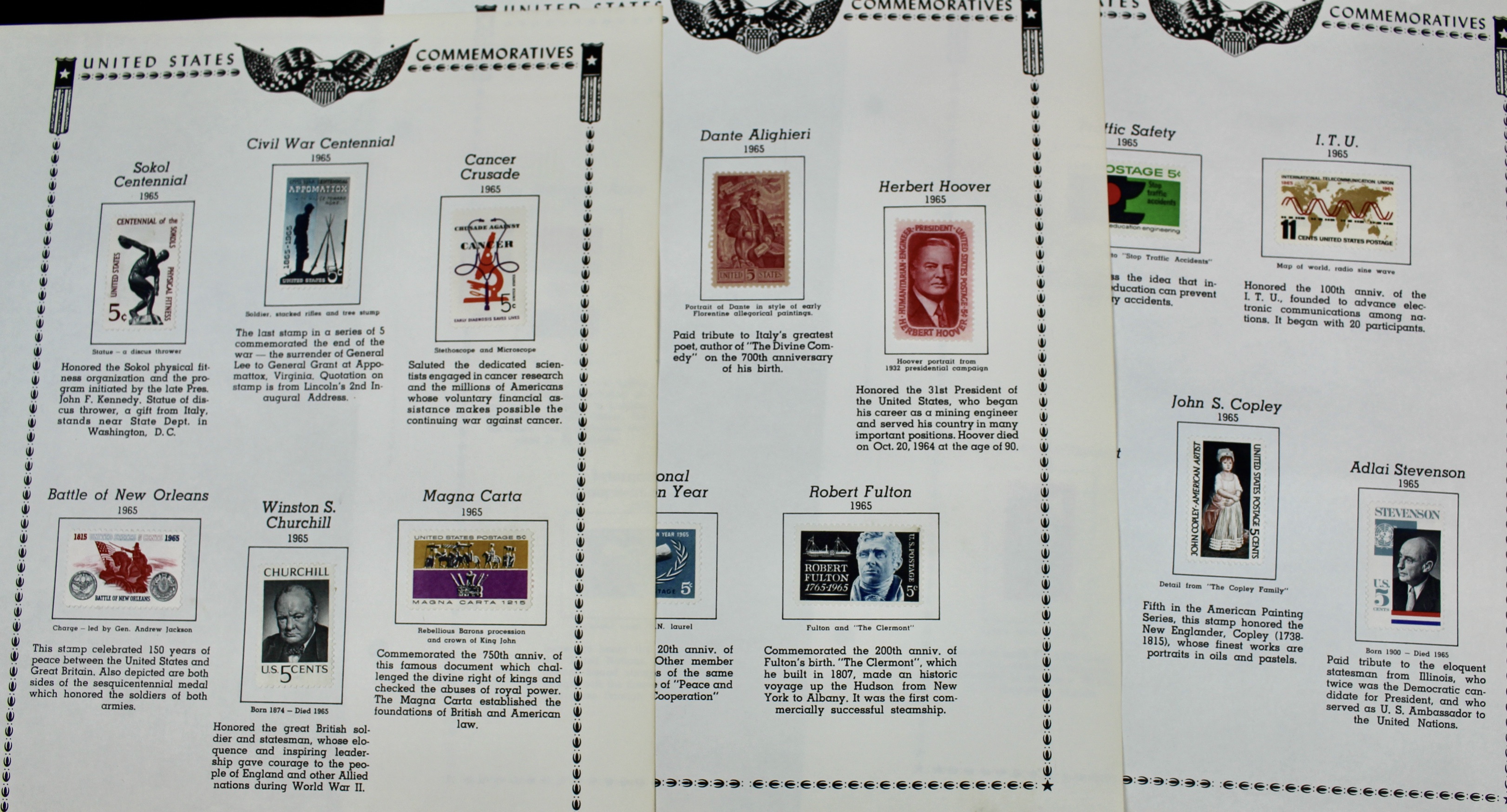 U.S. Postage Stamp Collection, 1929 to 1986