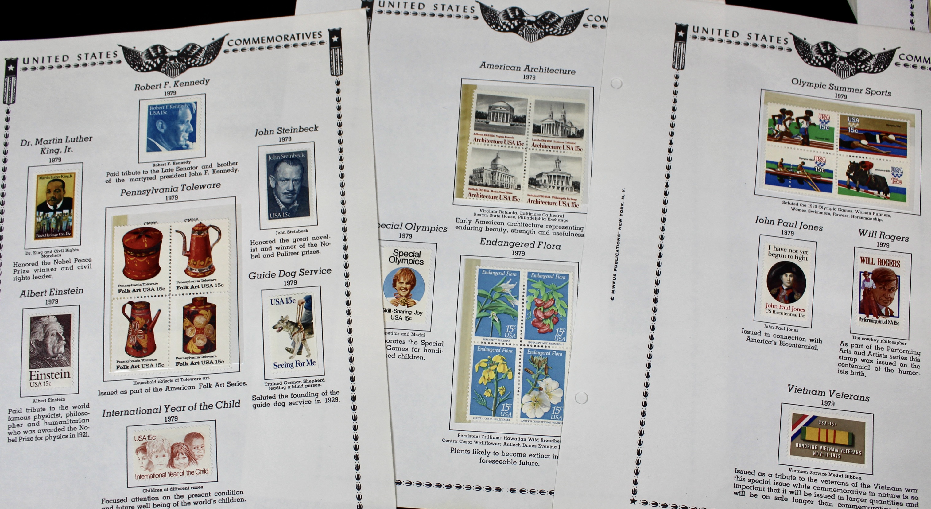 U.S. Postage Stamp Collection, 1929 to 1986