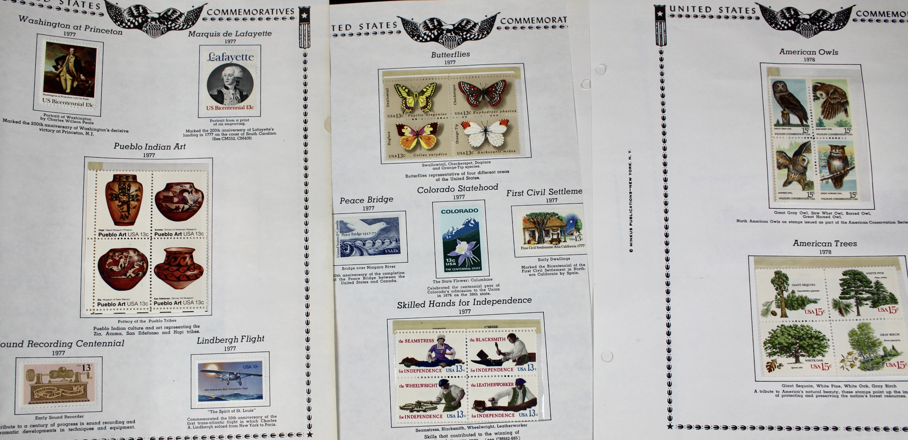 U.S. Postage Stamp Collection, 1929 to 1986