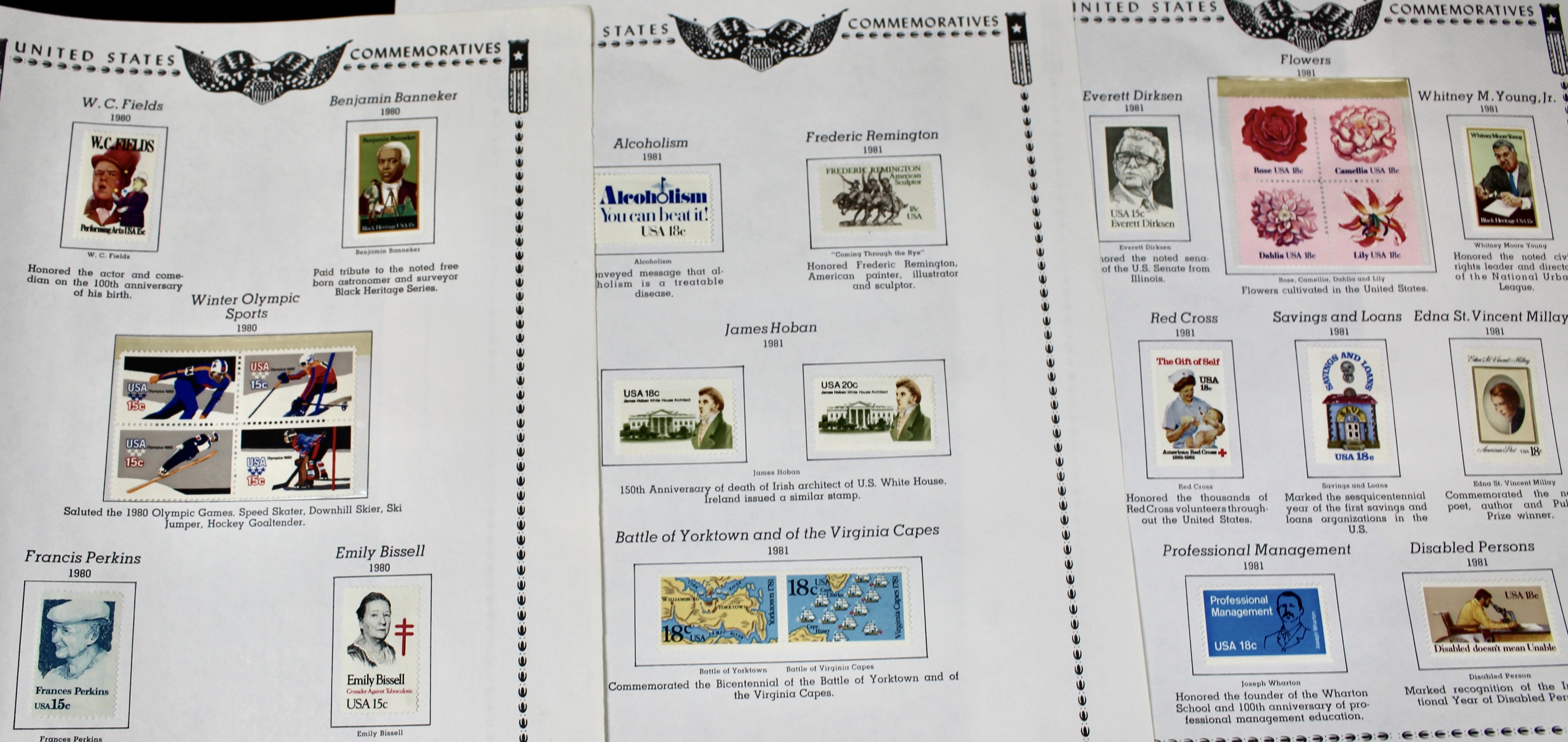 U.S. Postage Stamp Collection, 1929 to 1986
