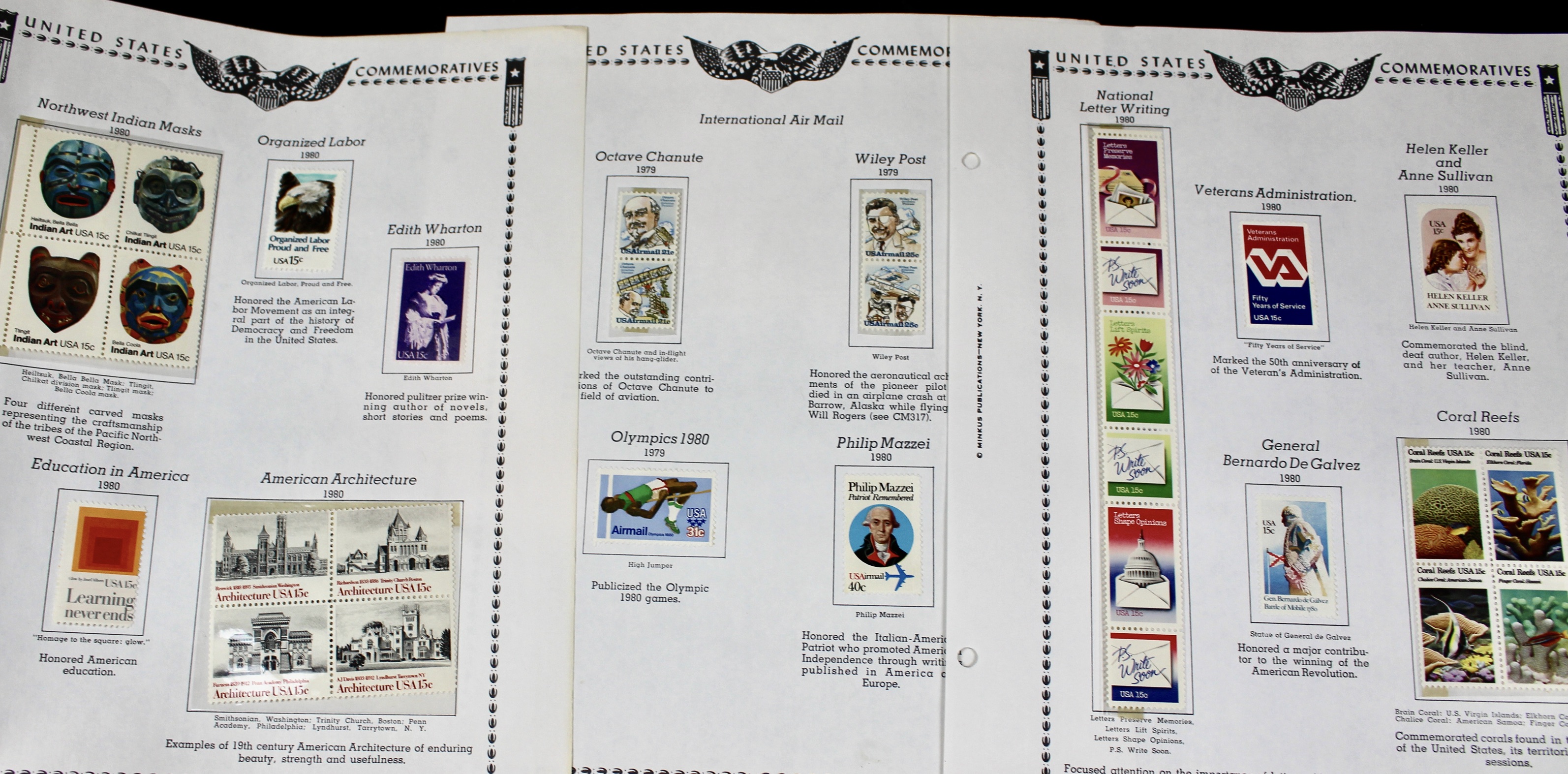 U.S. Postage Stamp Collection, 1929 to 1986